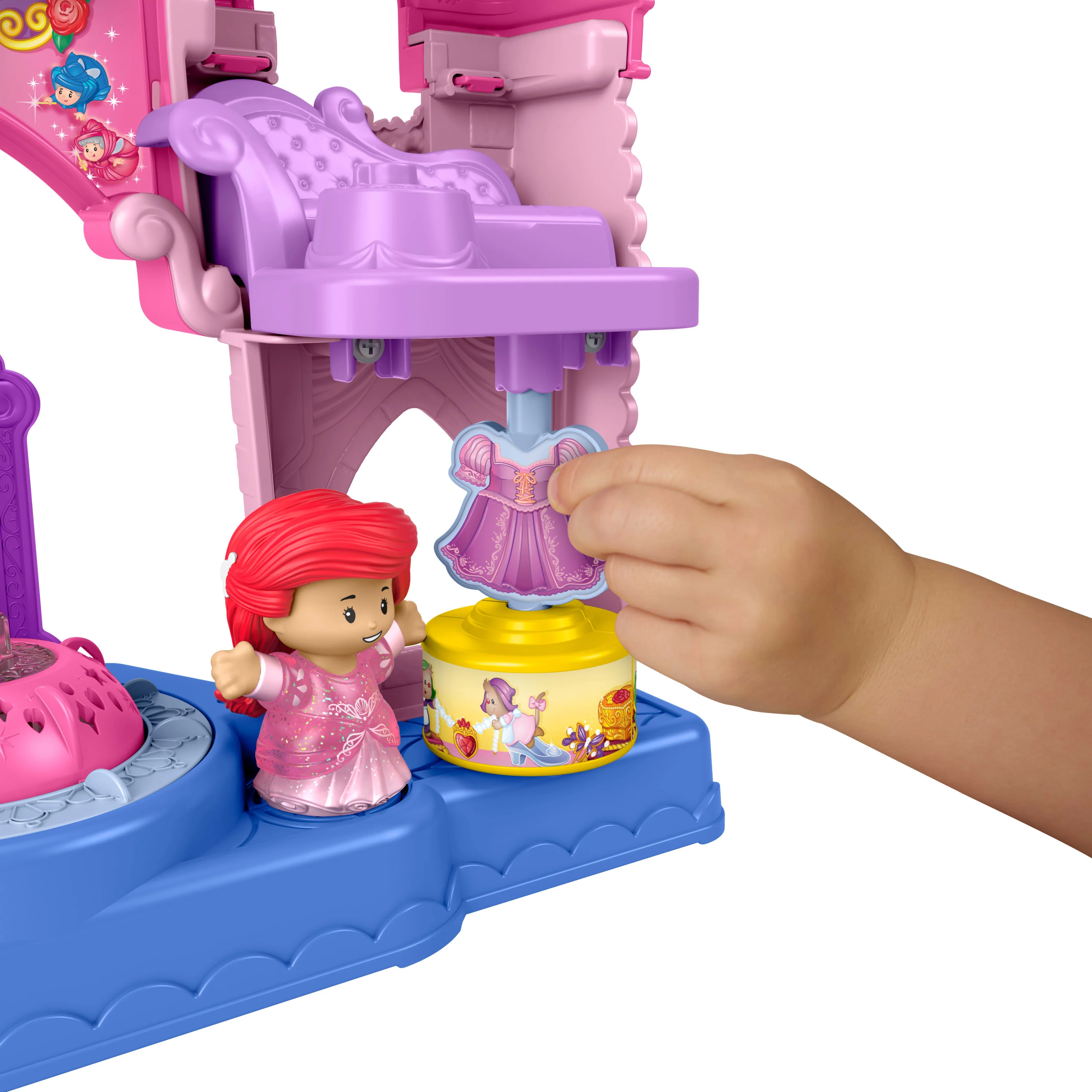 Fisher-Price Boutique de Robes Shimmer & Glow Princesses Disney Little People - Image 3