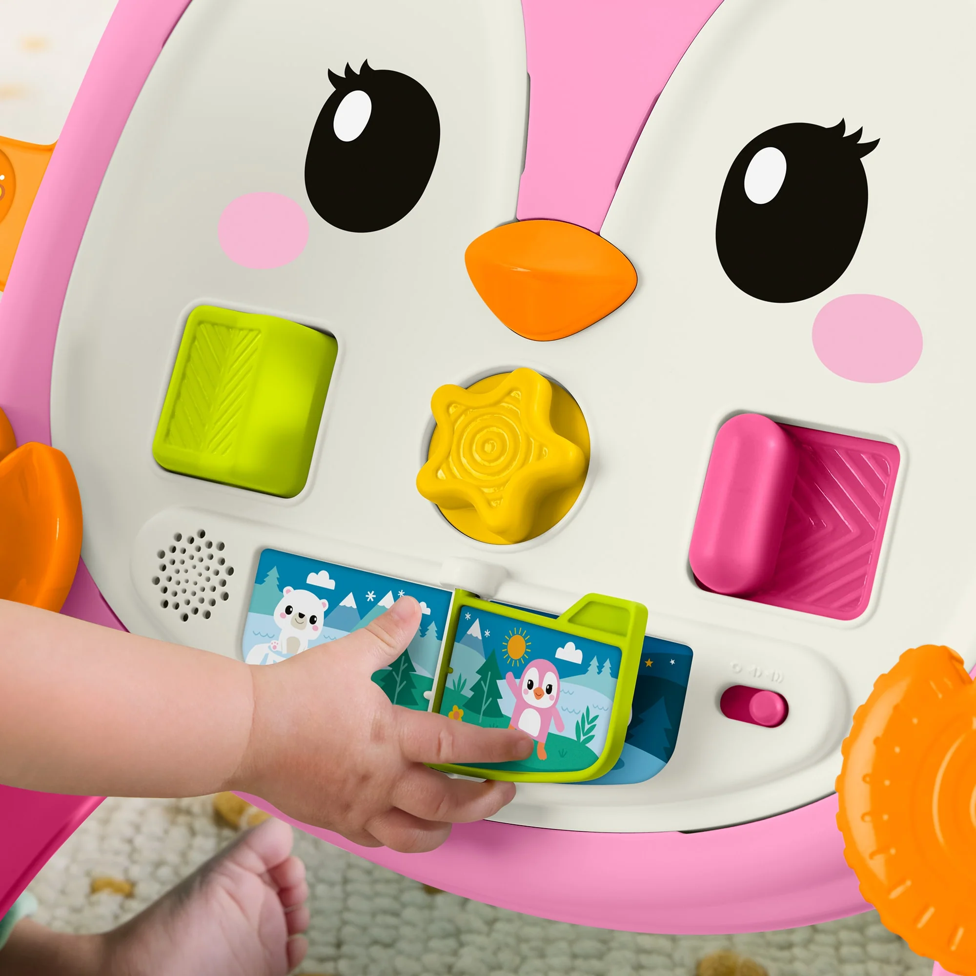 Fisher-Price Brinquedo para Bebês Andador Pinguim Atividades Rosa - Image 5