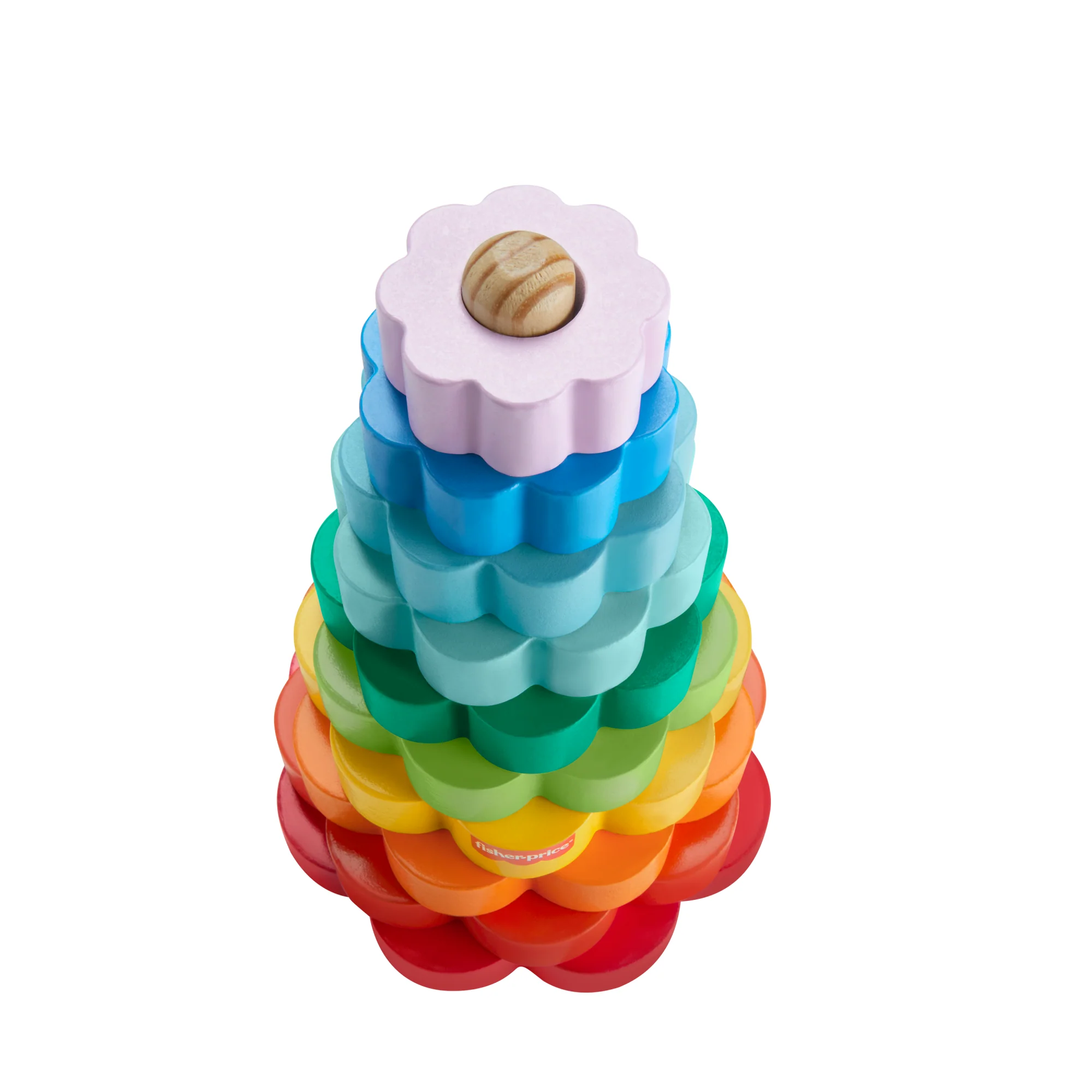 Fisher-Price Brinquedo para Bebês Anéis Empilháveis de Madeira - Image 4