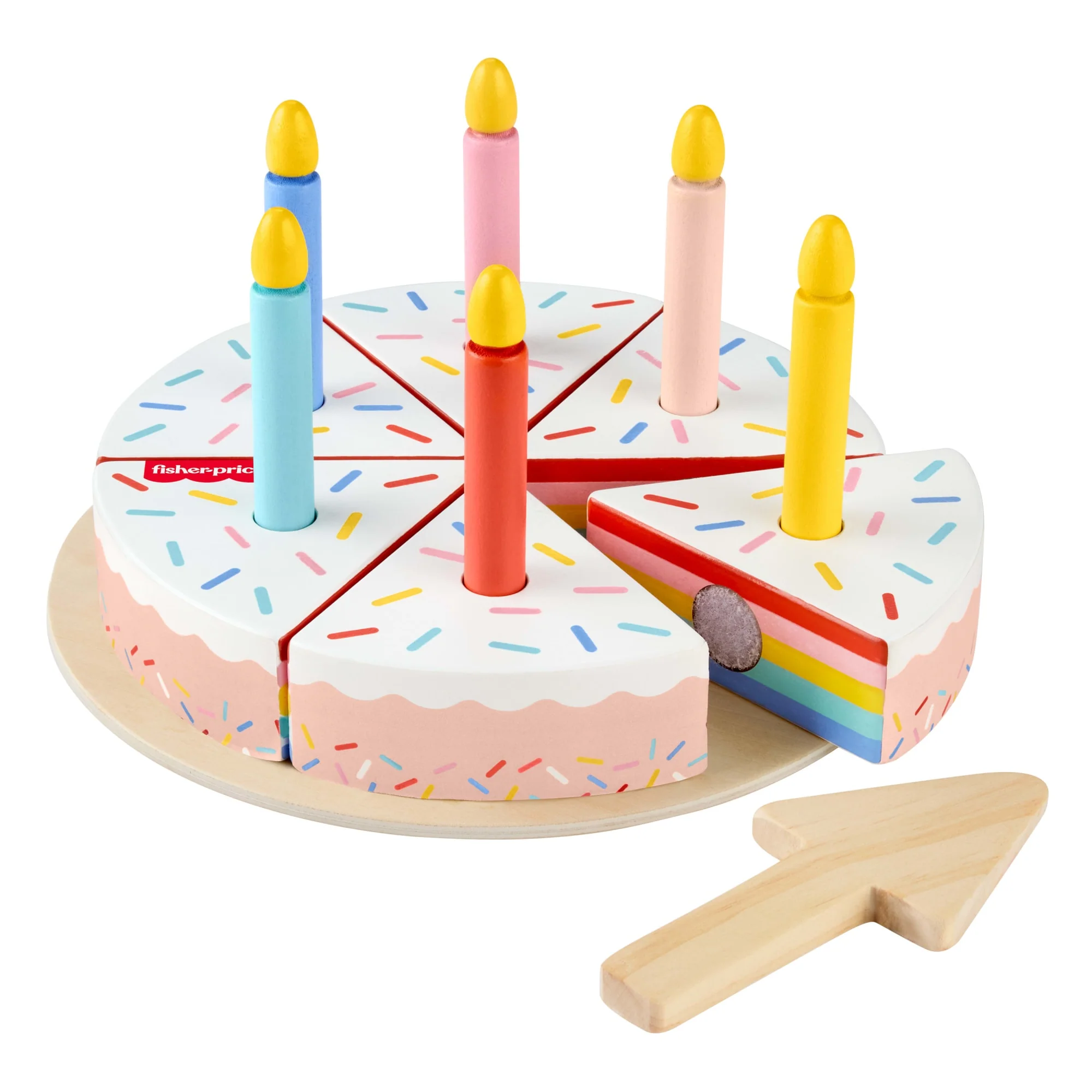 Fisher-Price Brinquedo para Bebês Bolo de Aniversário de Madeira - Image 4