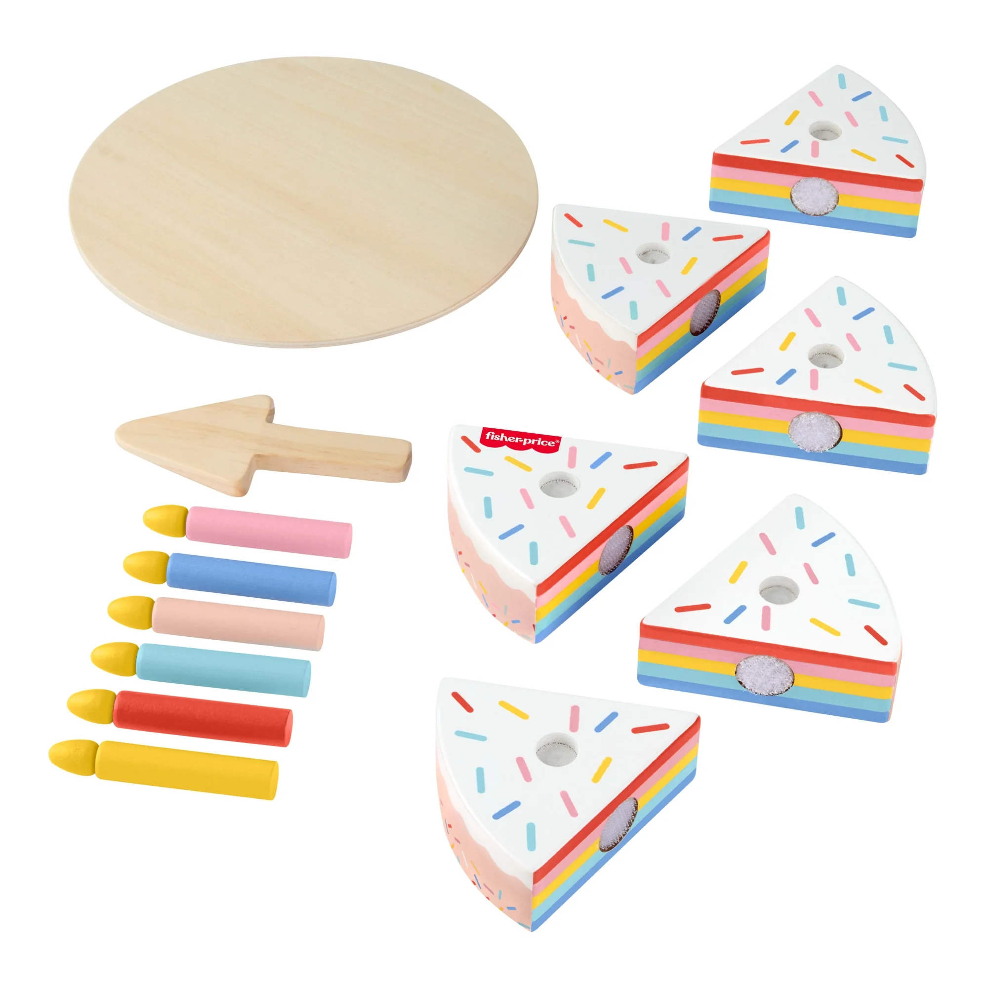 Fisher-Price Brinquedo para Bebês Bolo de Aniversário de Madeira - Image 5