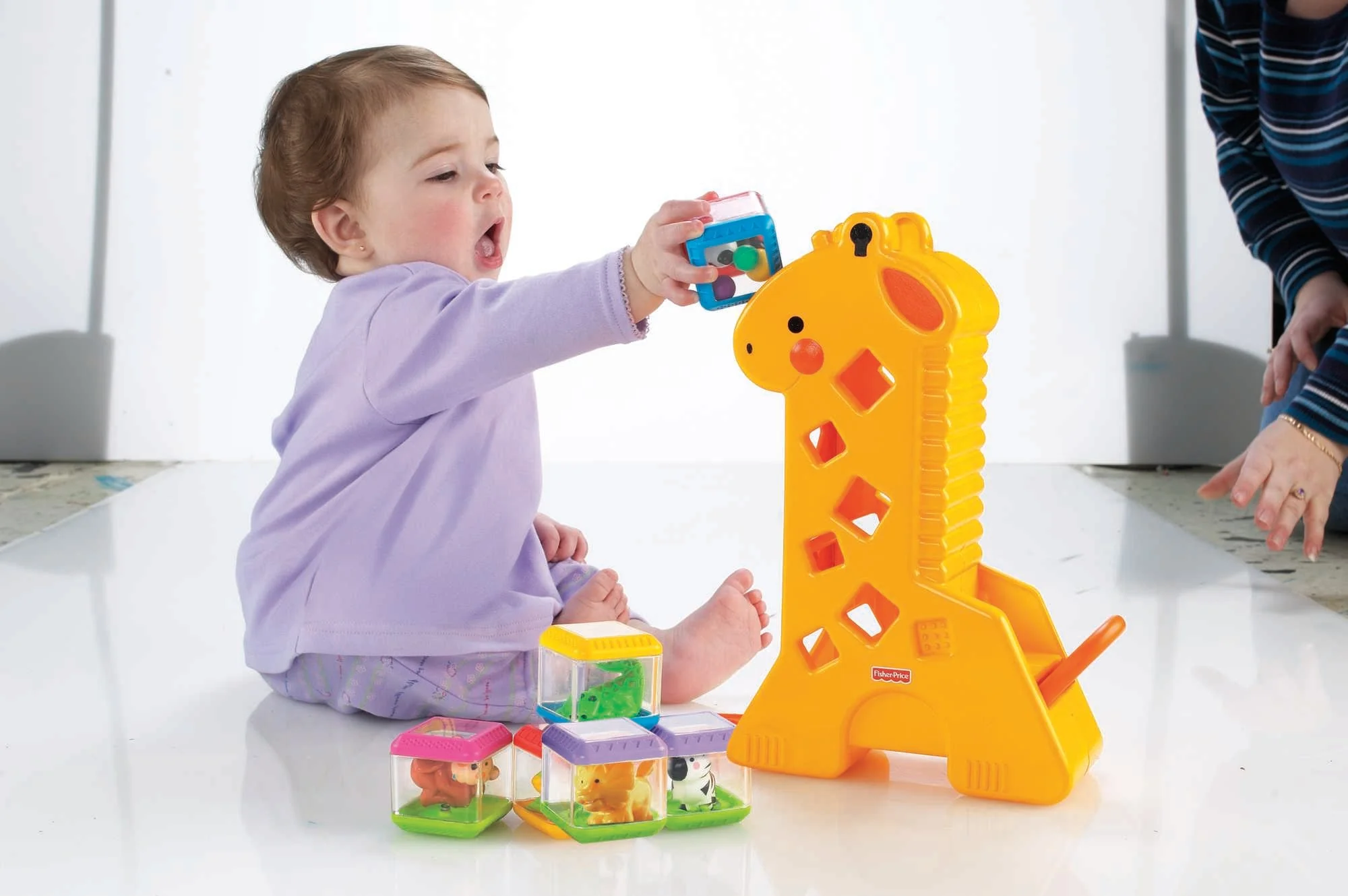 Fisher-Price Brinquedo para Bebês Girafa com Blocos - Image 3