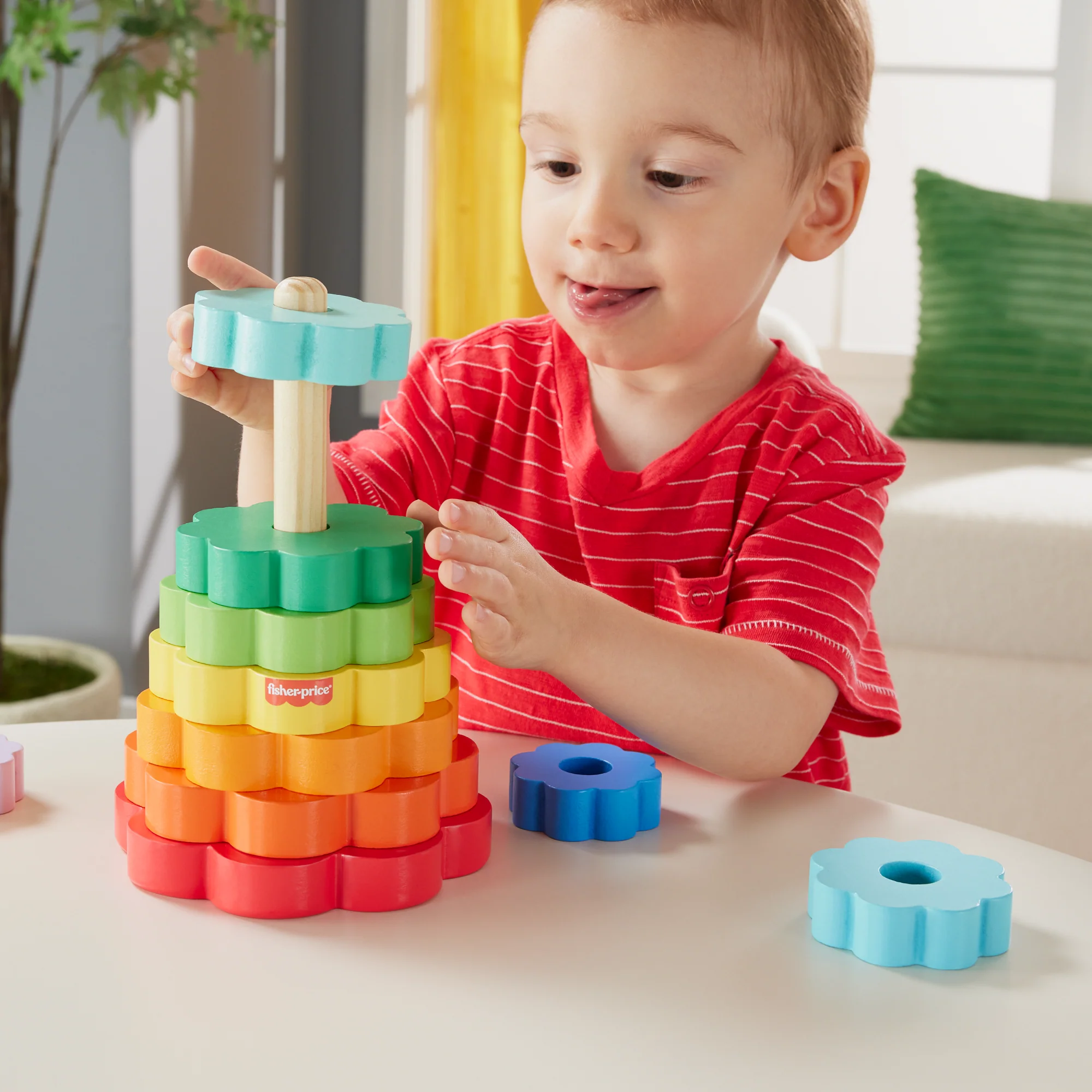 Fisher-Price Juguete para Bebés Anillos Apilables de Madera - Image 2
