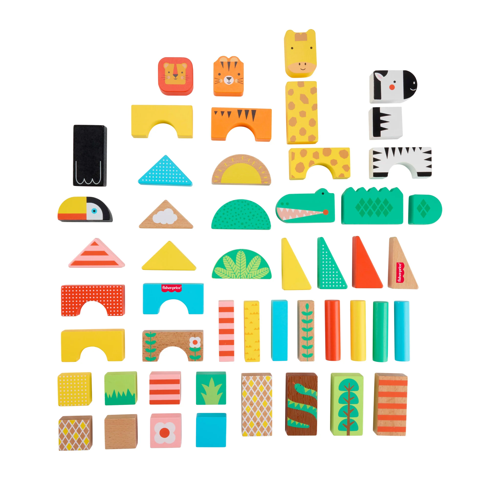 Fisher-Price Juguete para Bebés Bloques de la Jungla de Madera - Image 6