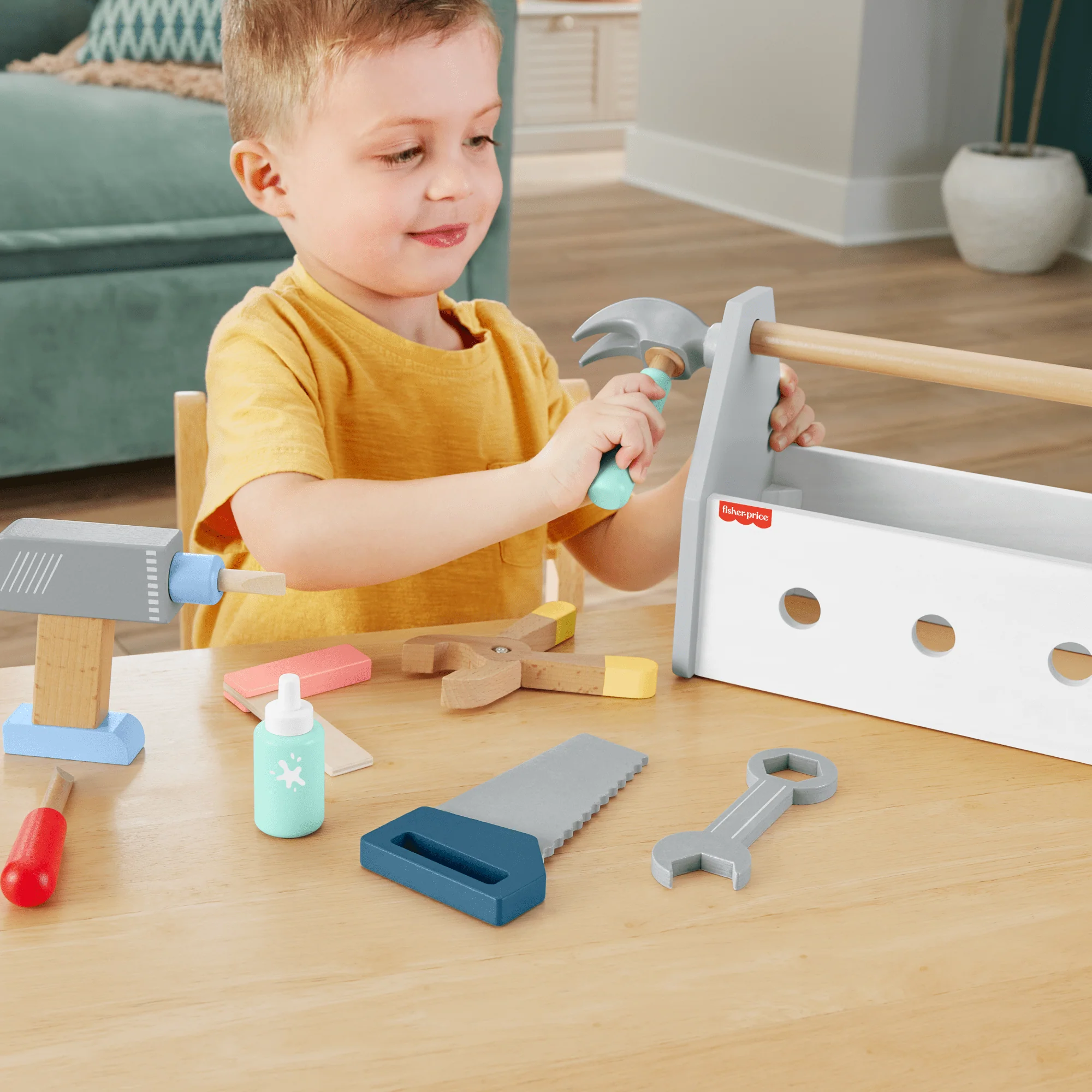 Fisher-Price Juguete para Bebés Kit de Herramientas de Madera - Image 2