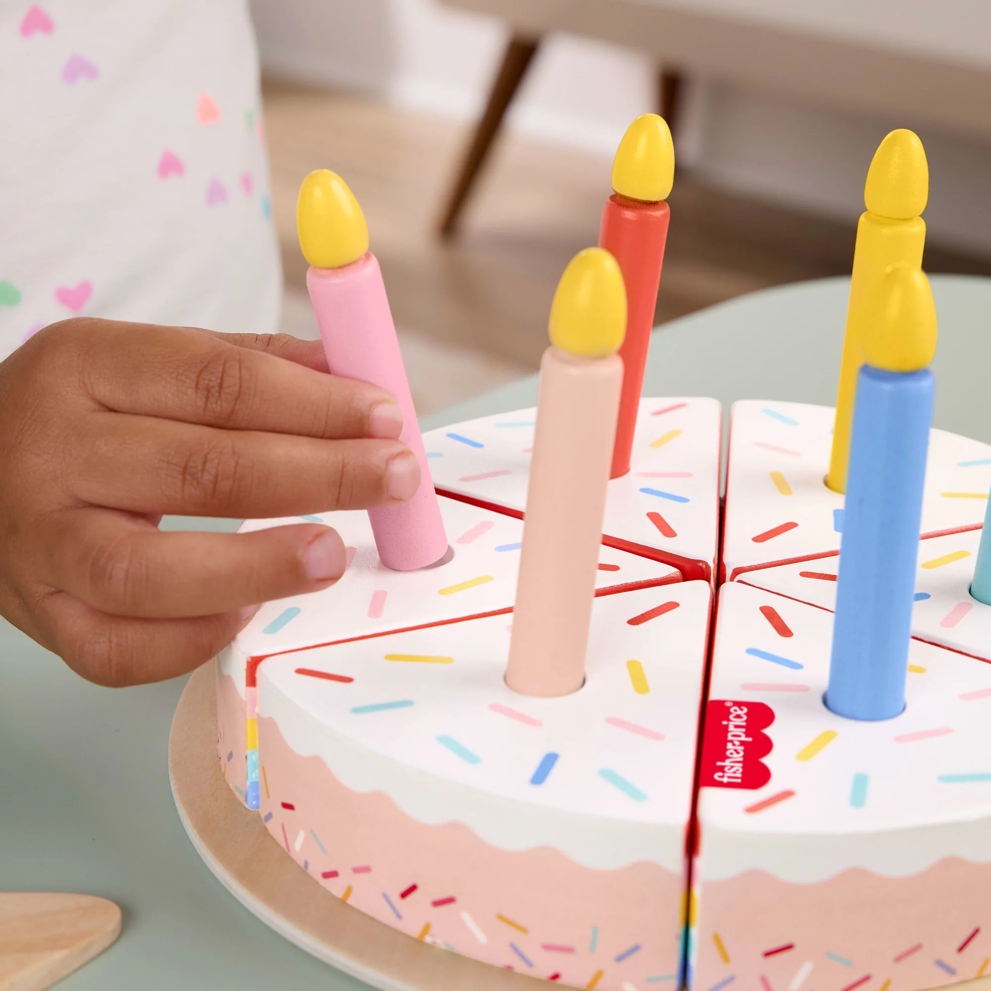 Fisher-Price Juguete para Bebés Pastel de Cumpleaños de Madera - Image 3