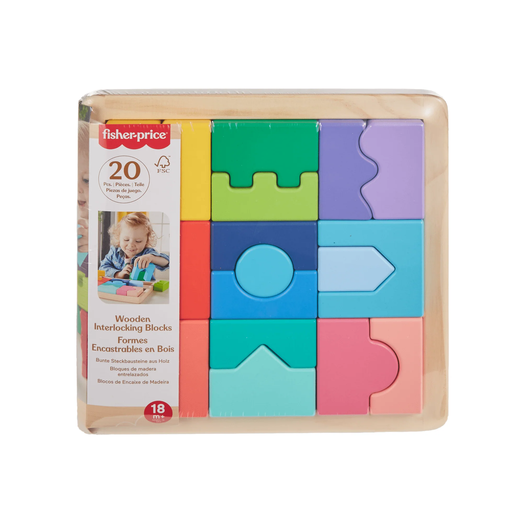 Fisher-Price Juguete para Bebés Rompecabezas Geométrico Didáctico de Madera - Image 3