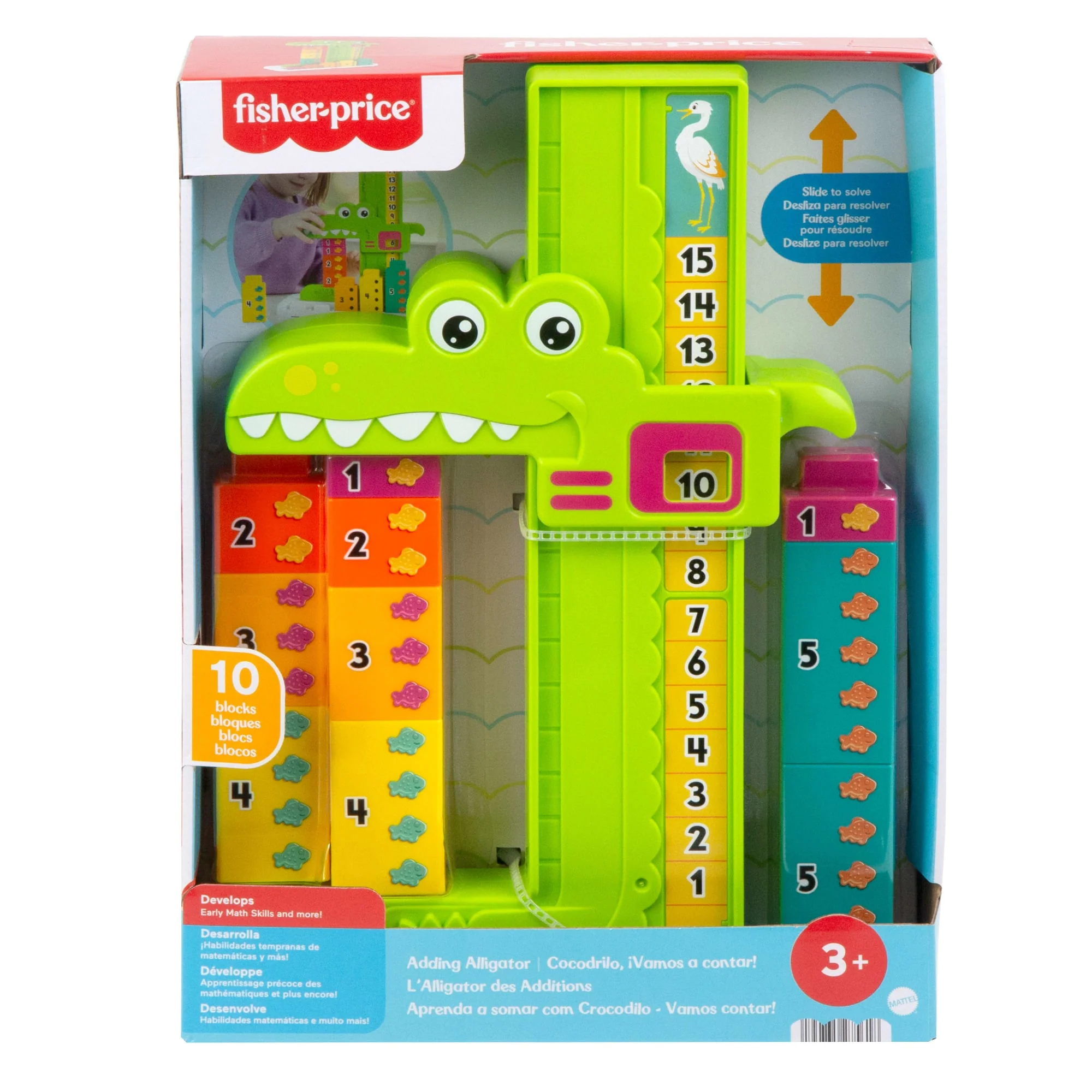 Fisher-Price L’Alligator des Additions. 10 Blocs à Empiler - Image 6