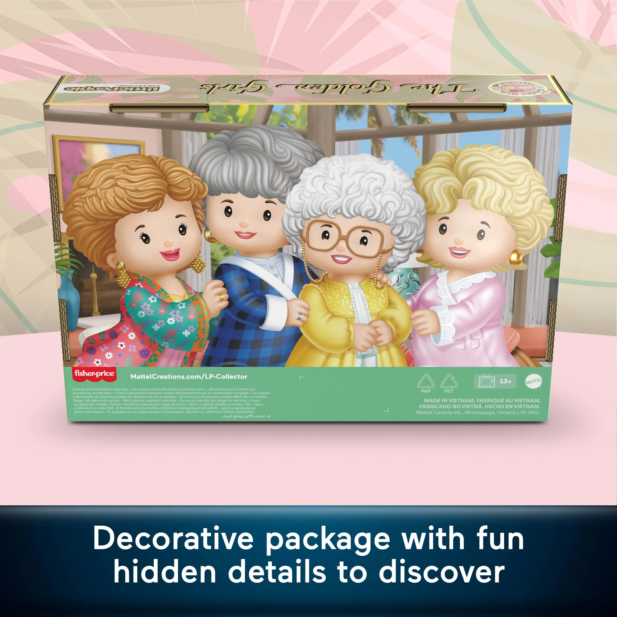 Little People Collector The Golden Girls Late Night Cheesecake, 40th Anniversary Set For Adults & Fans - Image 4