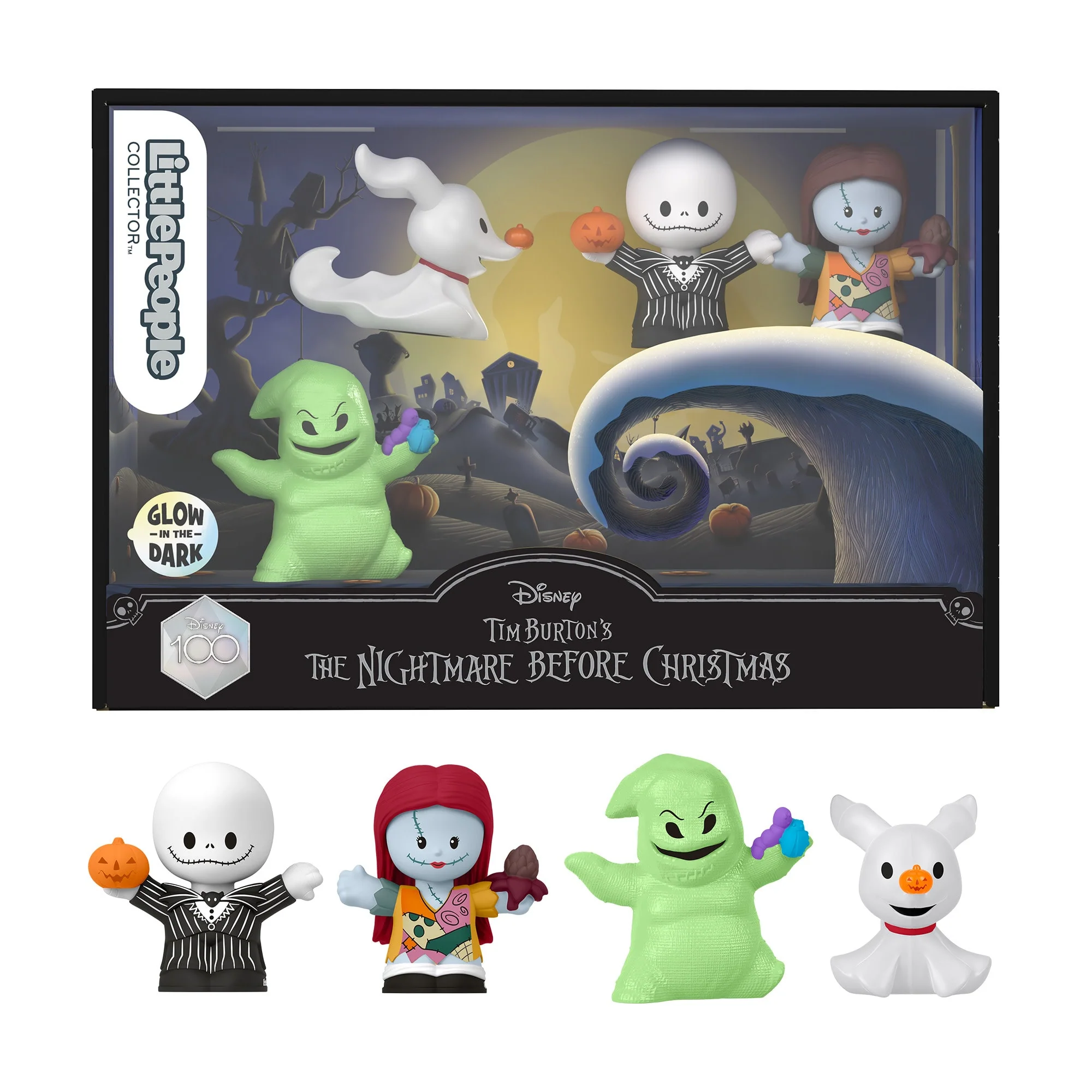 Little People-Coffret 4 Figurines L’Étrange Noël de Monsieur Jack