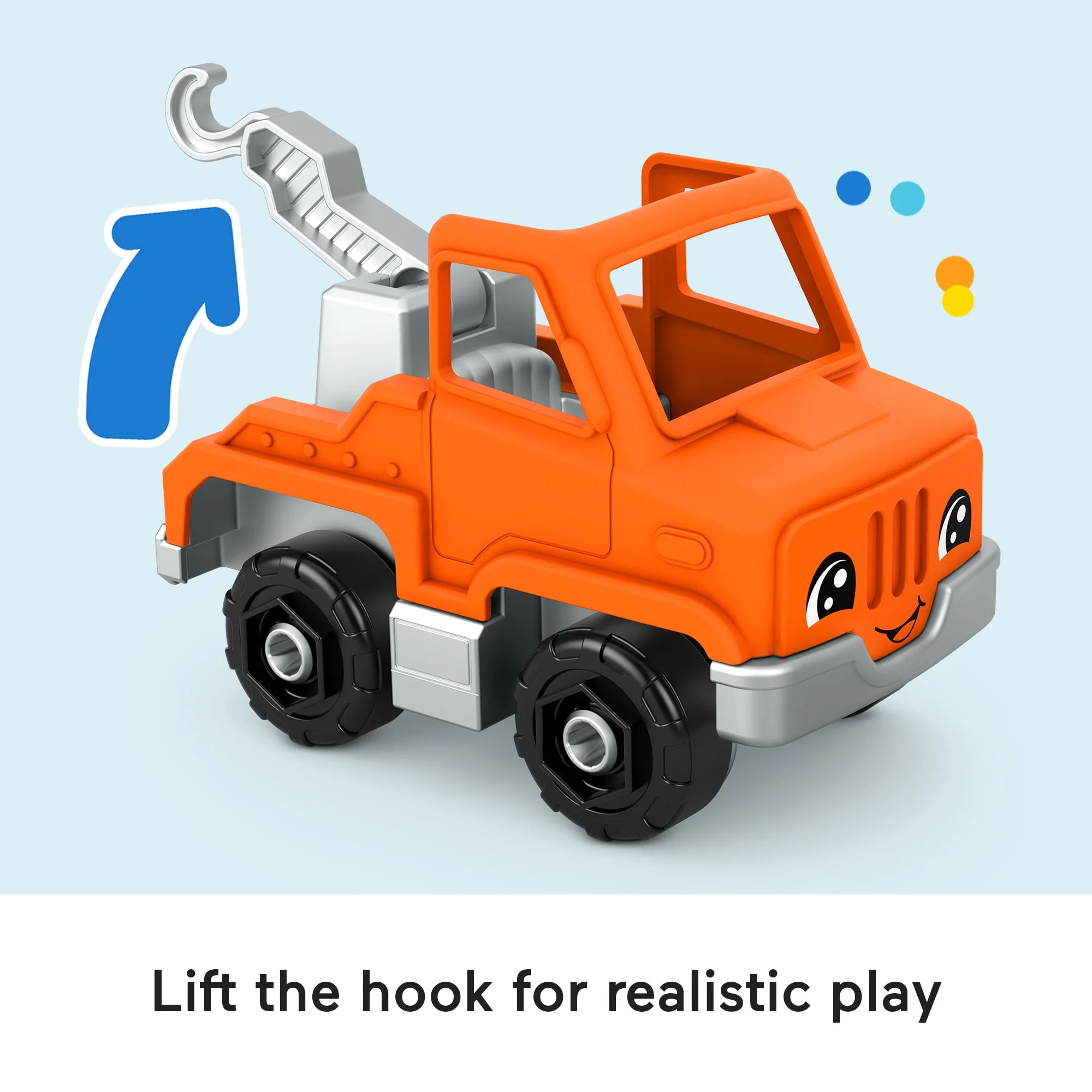 Fisher-Price Little People Help And Go Tow Truck & Figure Set For Toddlers, 2 Pieces - Image 13