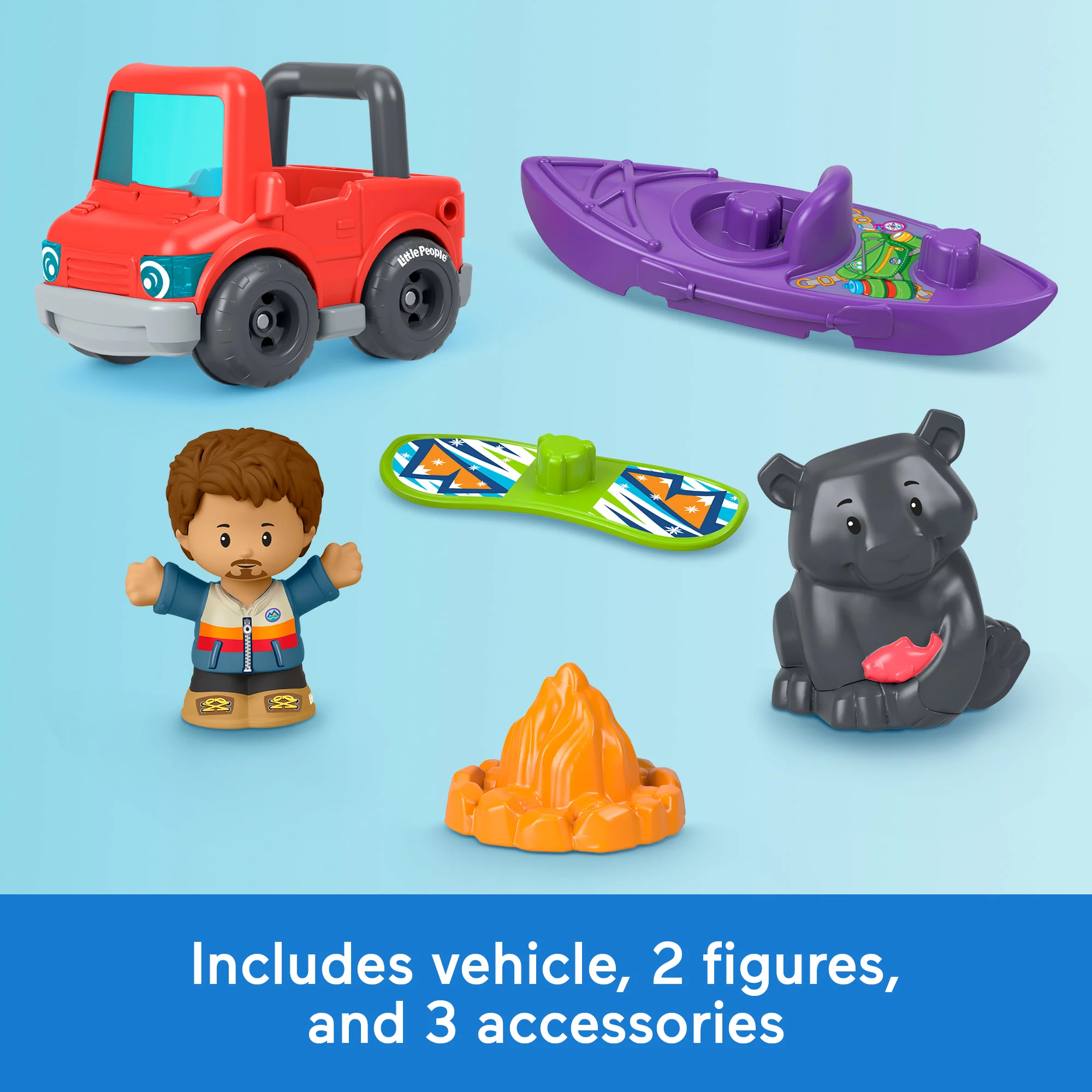 Fisher-Price Little People Ultimate Mountain Playset, Vehicle, Figures & Pieces For Toddler Play - Image 5