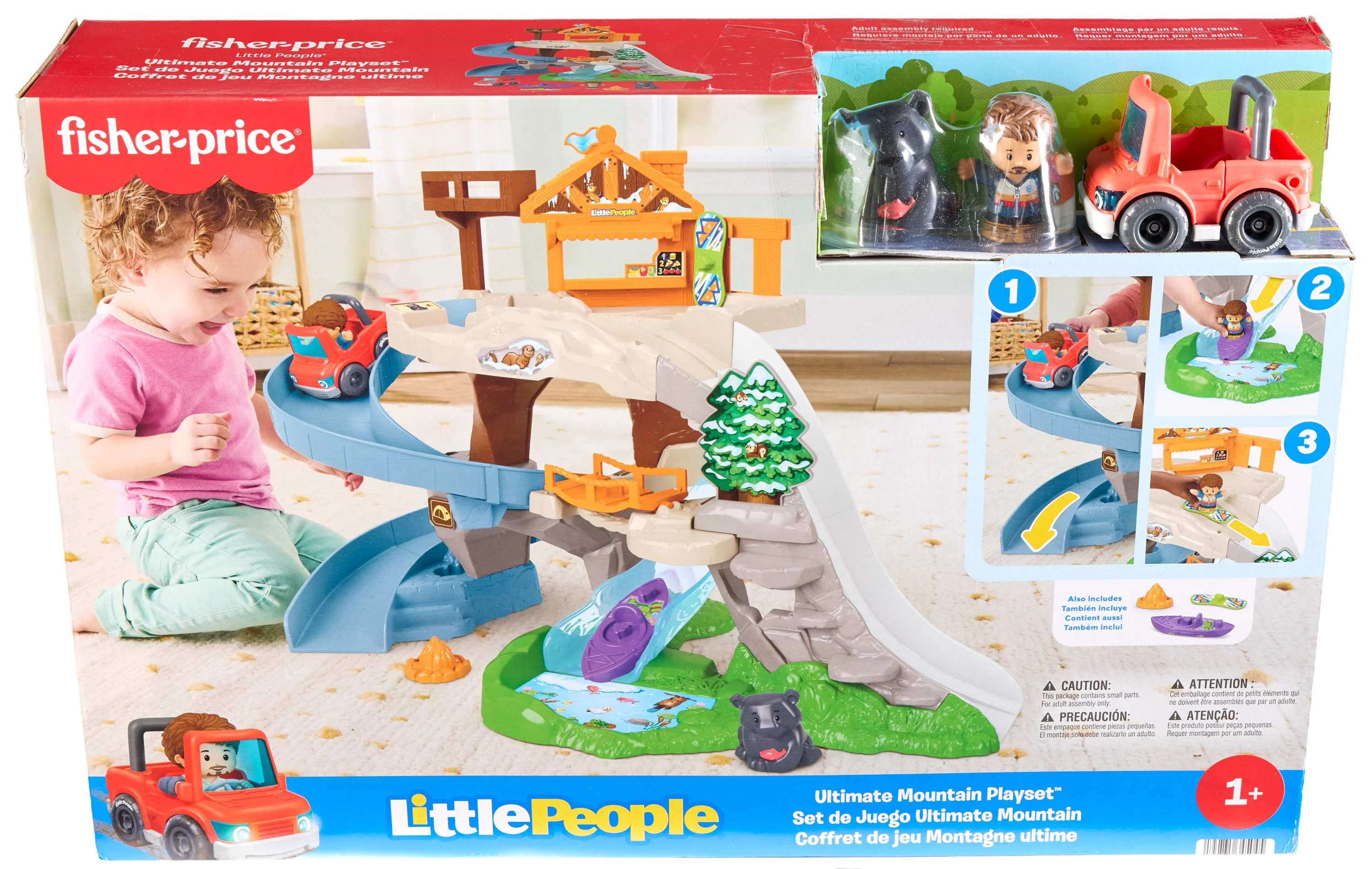 Fisher-Price Little People Ultimate Mountain Playset, Vehicle, Figures & Pieces For Toddler Play - Image 6