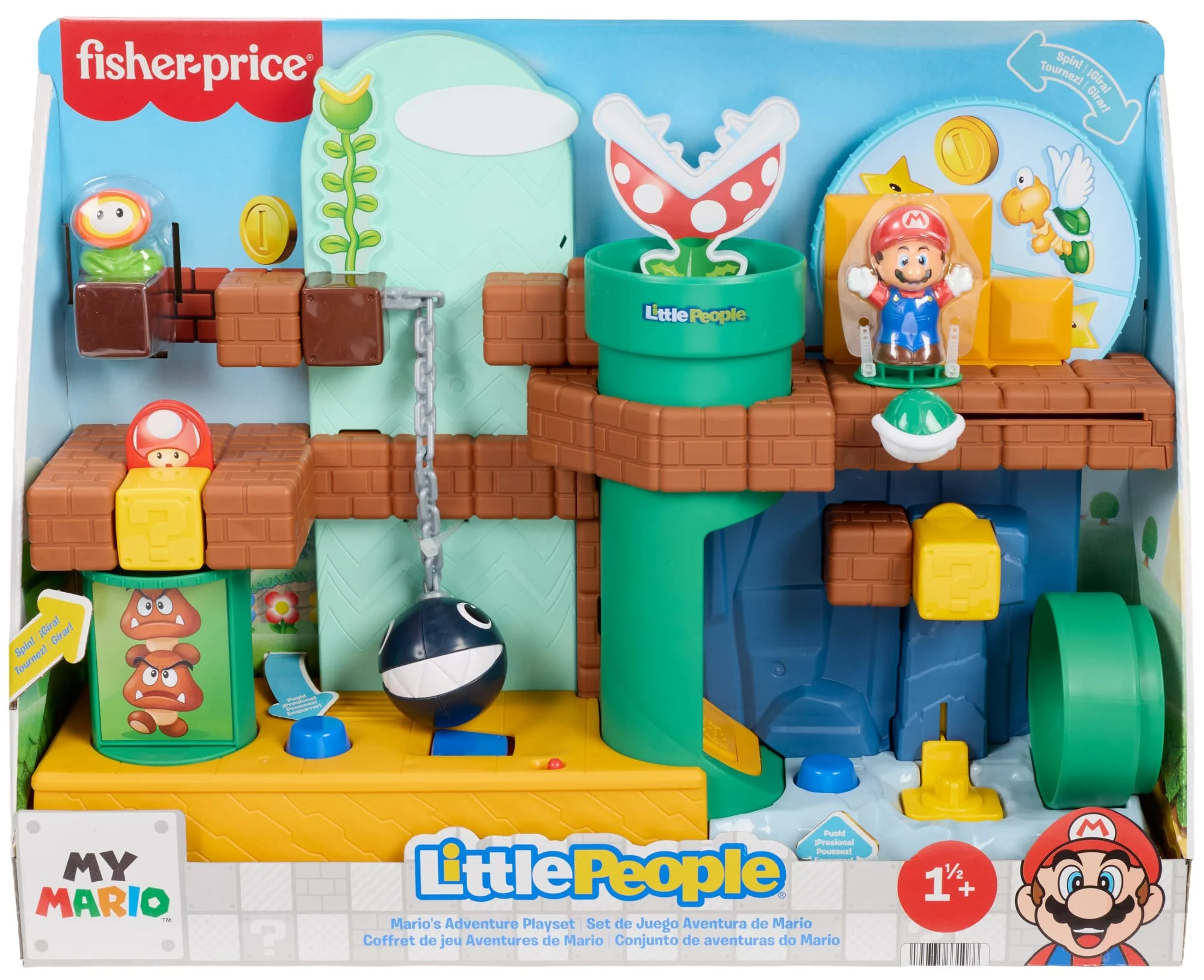 Fisher-Price Little People My Mario Adventure Playset, Musical Toddler Toy With 2 Figures - Image 6