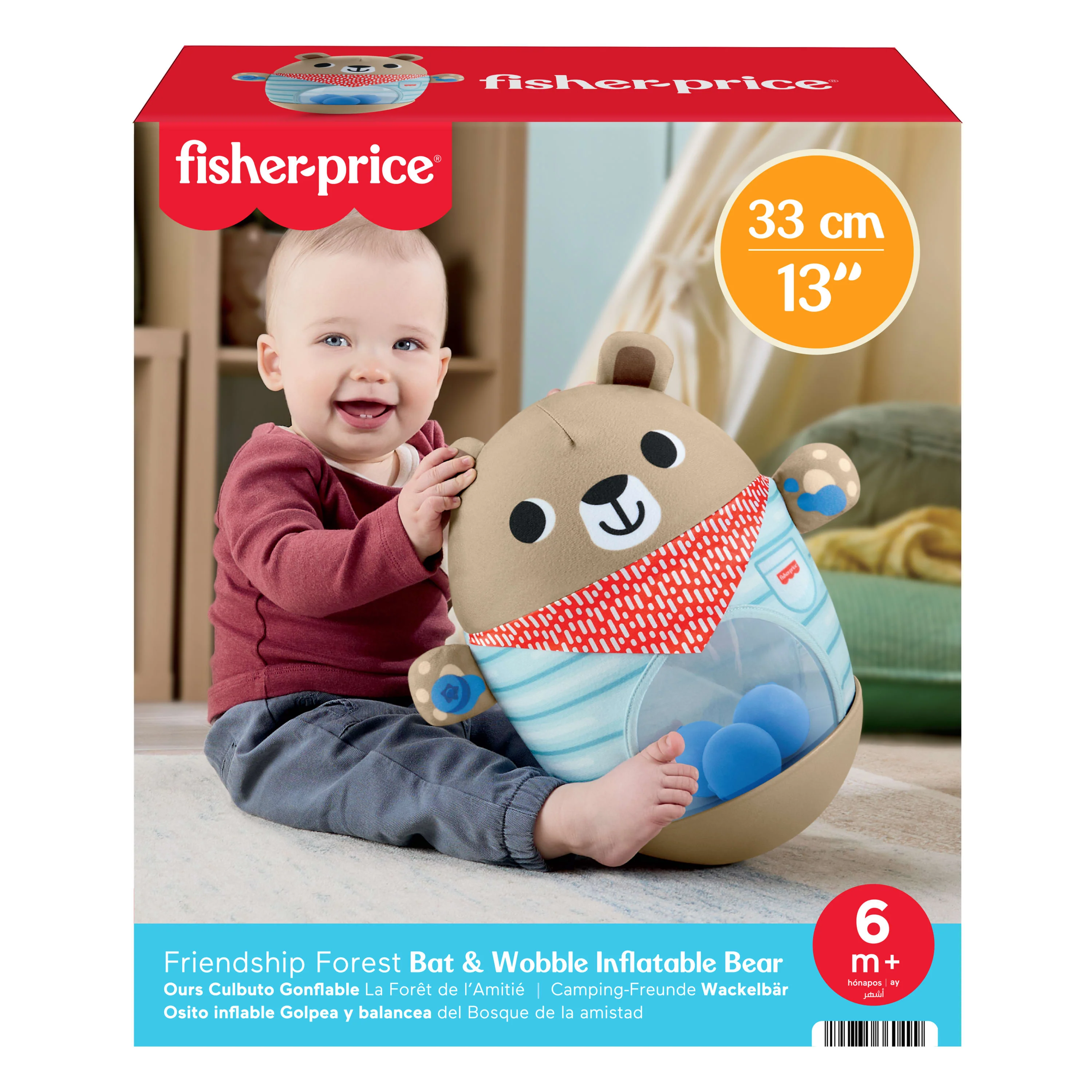 Fisher-Price Ours Culbuto Gonflable La Forêt de L’Amitié - Image 6