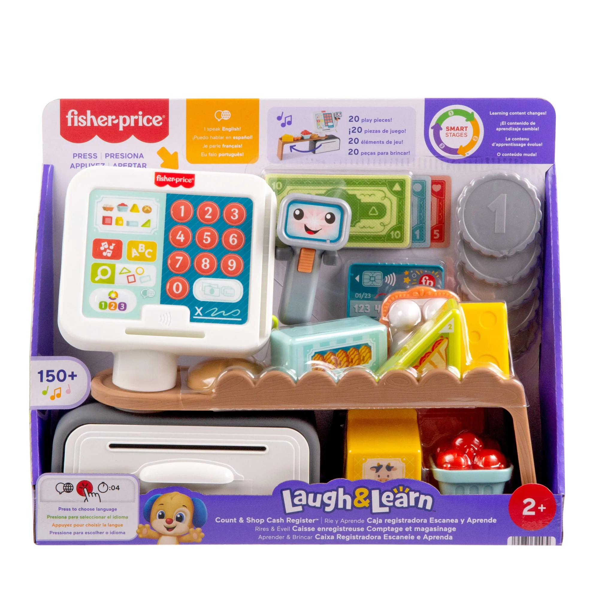 Fisher-Price Ríe y Aprende Juguete para Bebés Caja Registradora Escanea y Aprende - Image 6