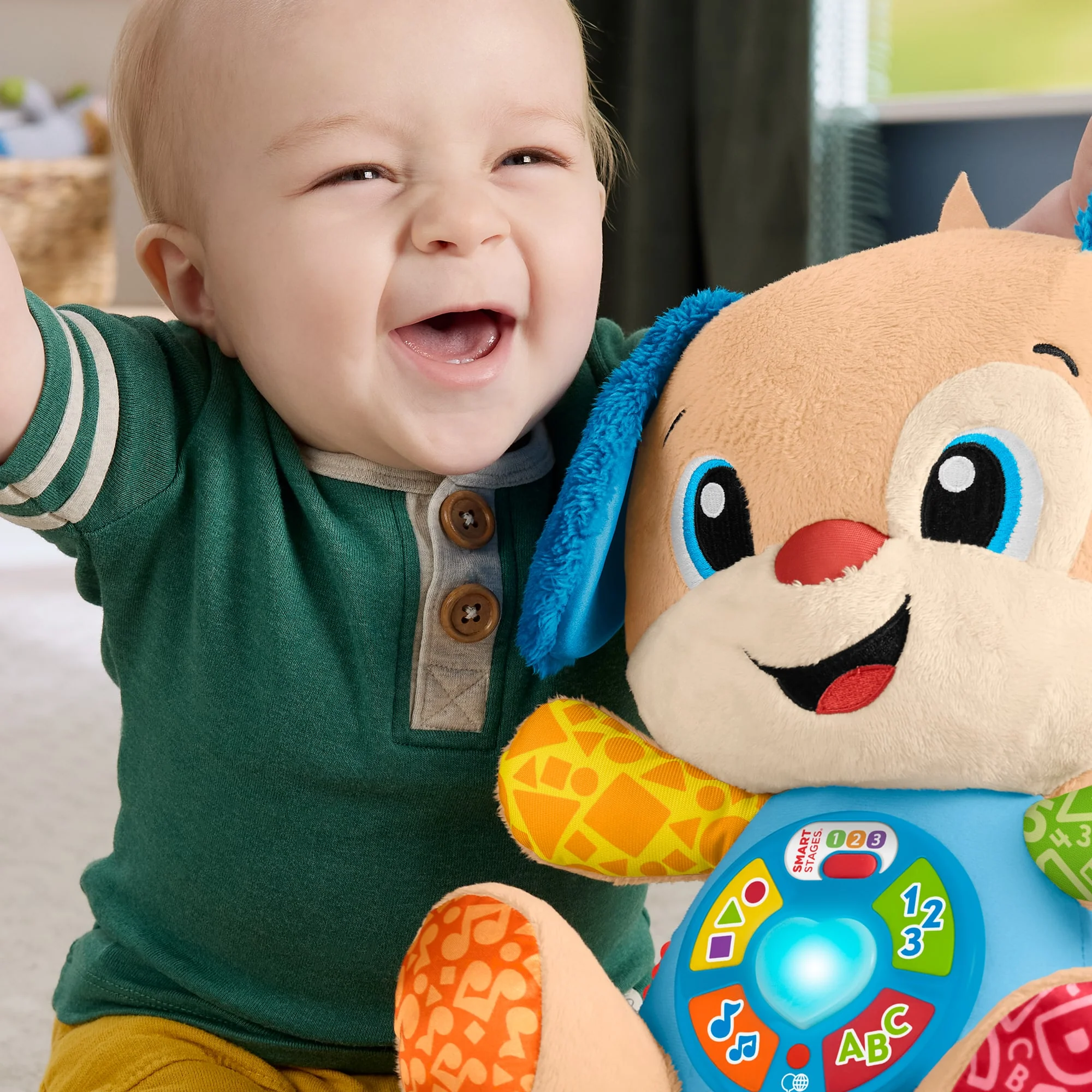 Fisher-Price Ríe y Aprende Juguete para Bebés Perrito Aprende Conmigo - Image 2