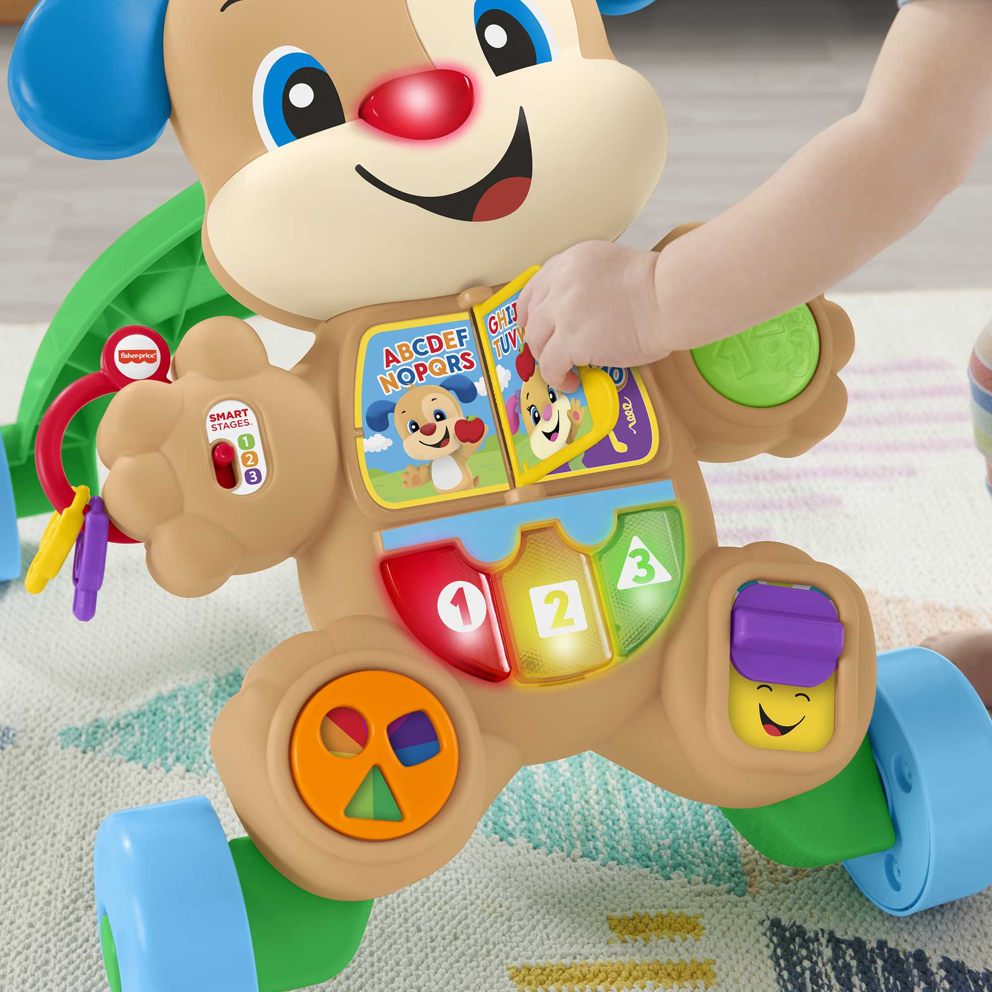 Fisher-Price Rires et Éveil Éveil Progressif Trotteur Éducatif Puppy Version Anglaise et Française - Image 3