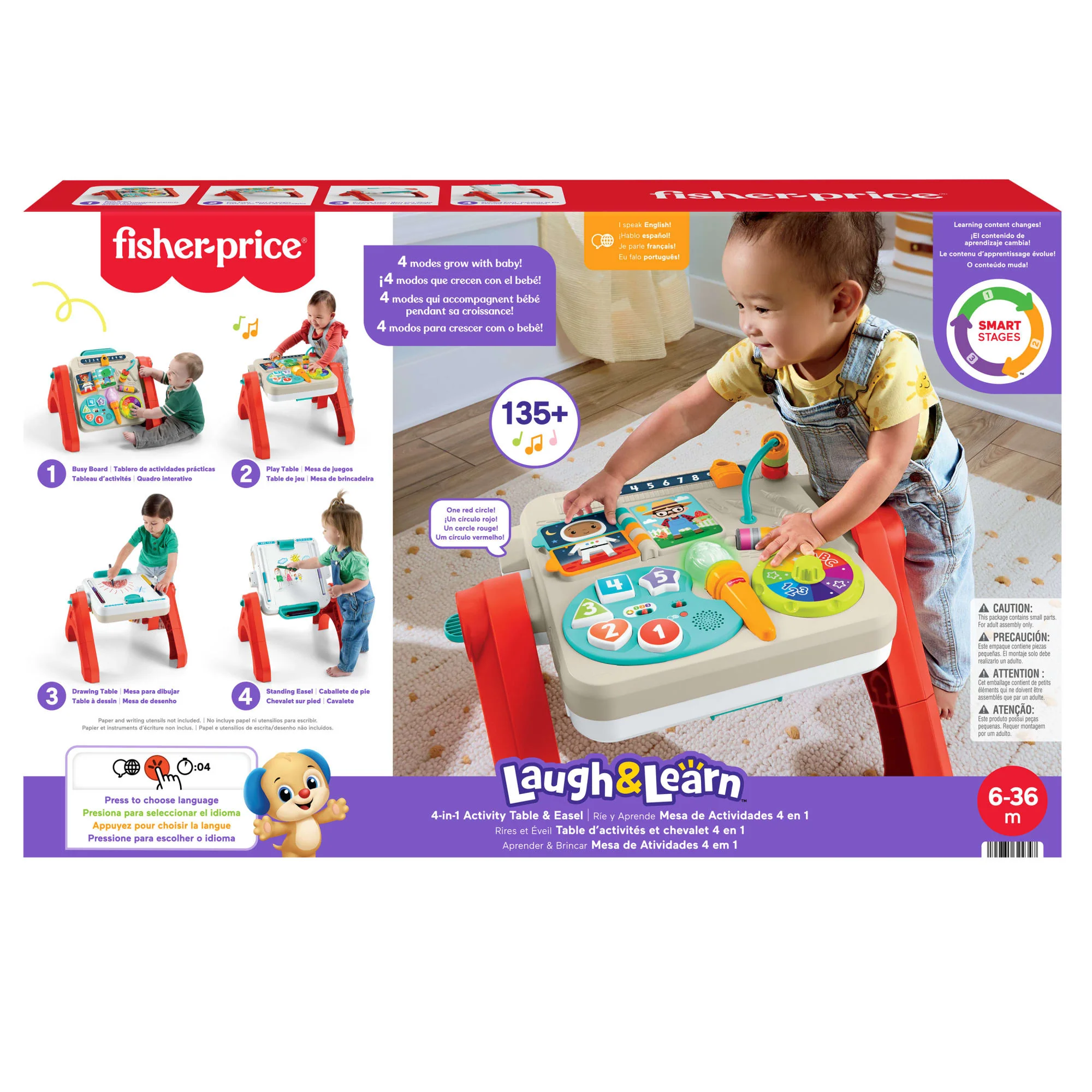 Fisher-Price® Rires et Éveil Table D’Activités et Chevalet 4 en 1 - Image 6