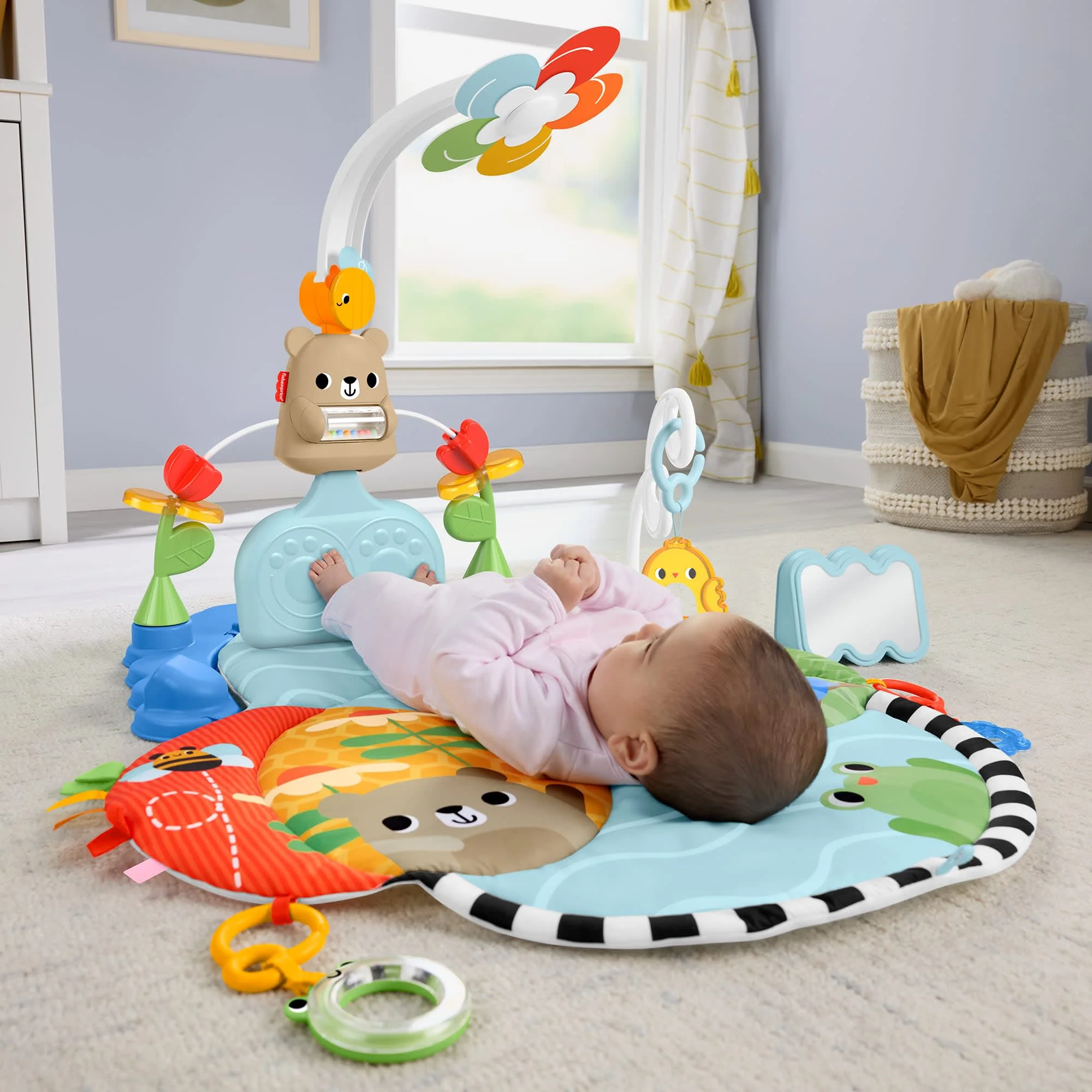 Fisher-Price-Tapis D’Activités 3 en 1 Jeu Avec Les Pieds-Nouveau-Né - Image 2