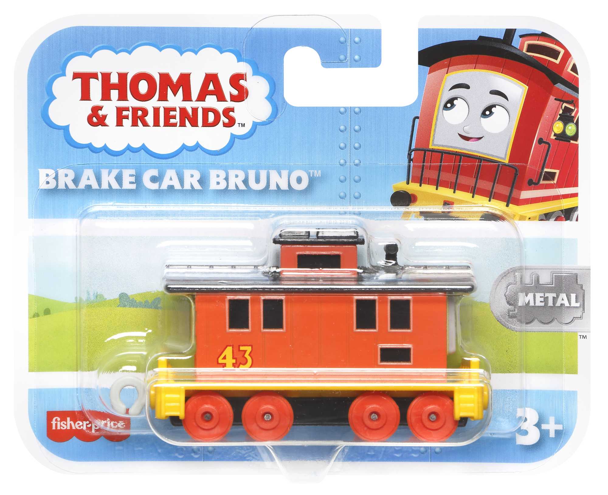 Thomas & Friends Toy Train, Brake Car Bruno Diecast Metal Push-Along Vehicle For Preschool Kids - Image 6