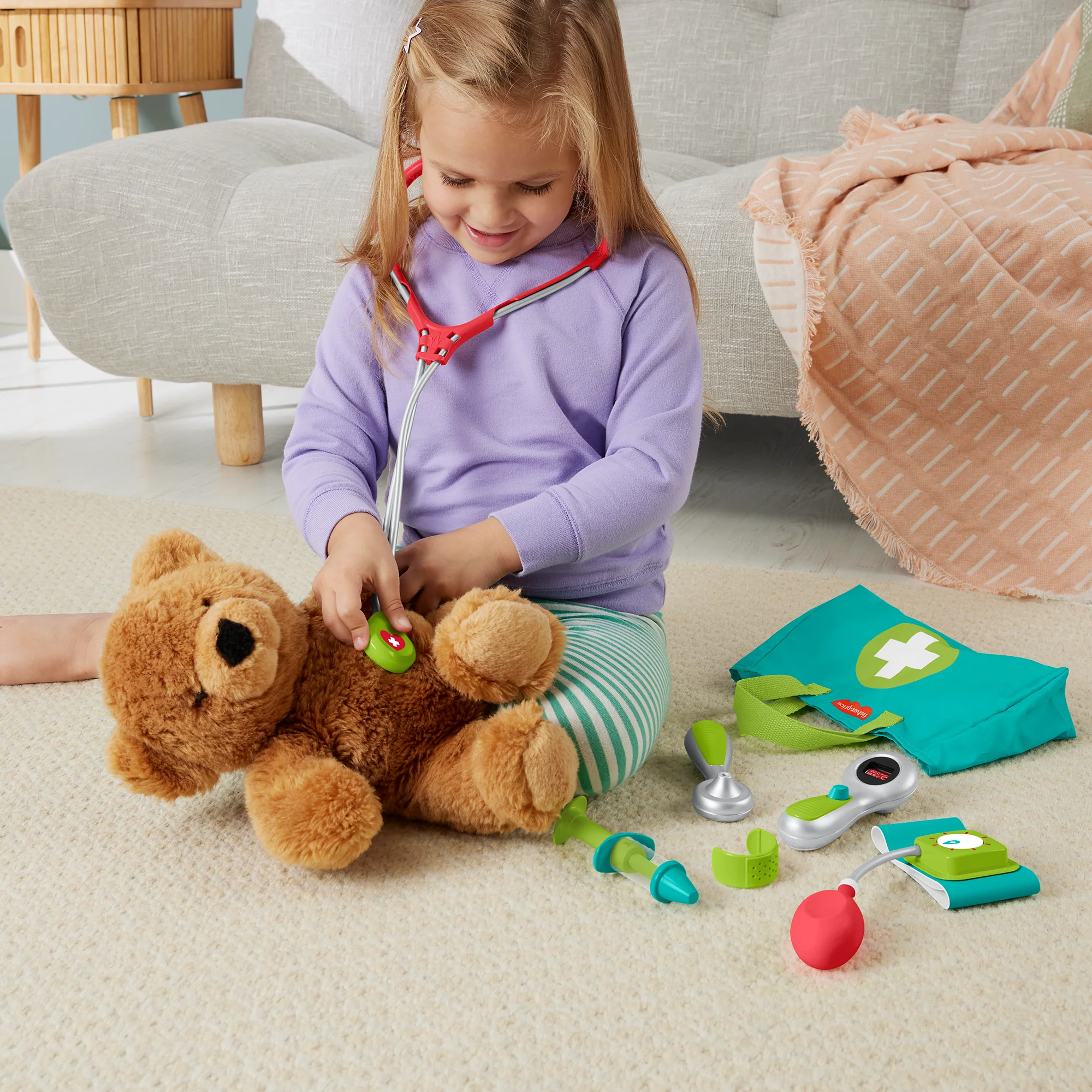Fisher-Price Trousse de Médecin, 7Éléments, Jeu Préscolaire - Image 2