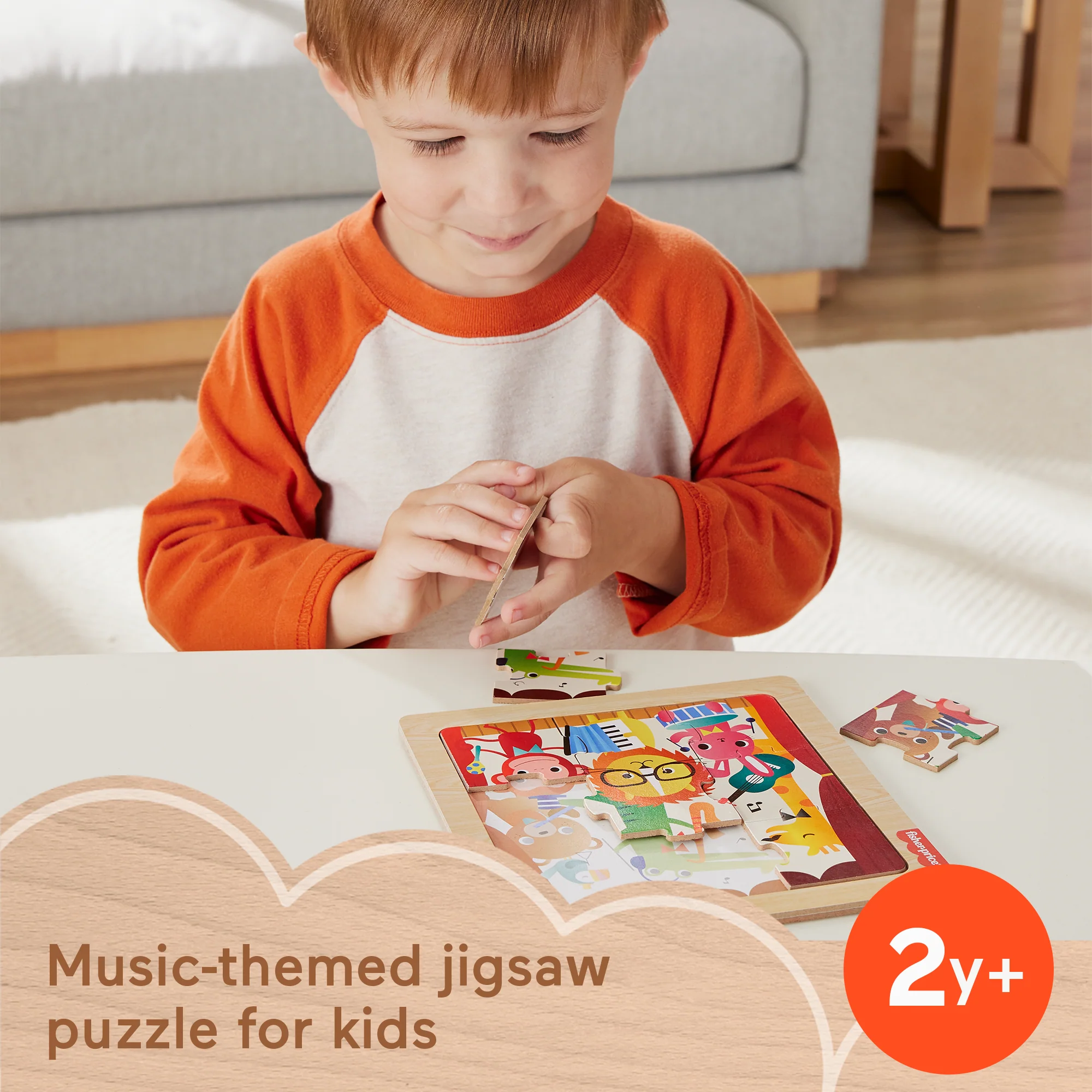 Fisher-Price Wooden Jigsaw Puzzle Collection For Toddlers & Preschool Kids, Style May Vary - Image 2