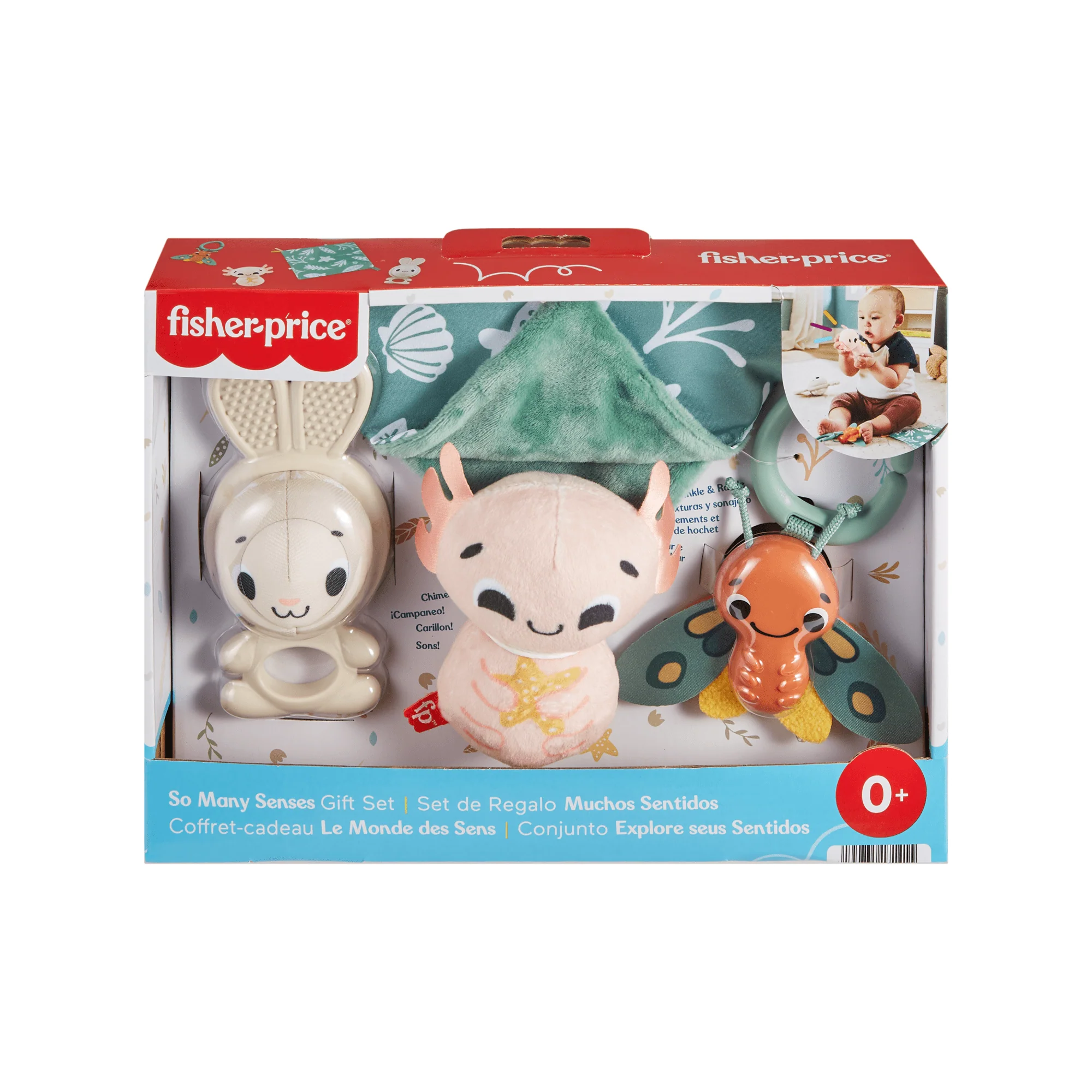 Fisher Price  Coffret-Cadeau Le Monde des Sens, 4Jouets Sensoriels - Image 6