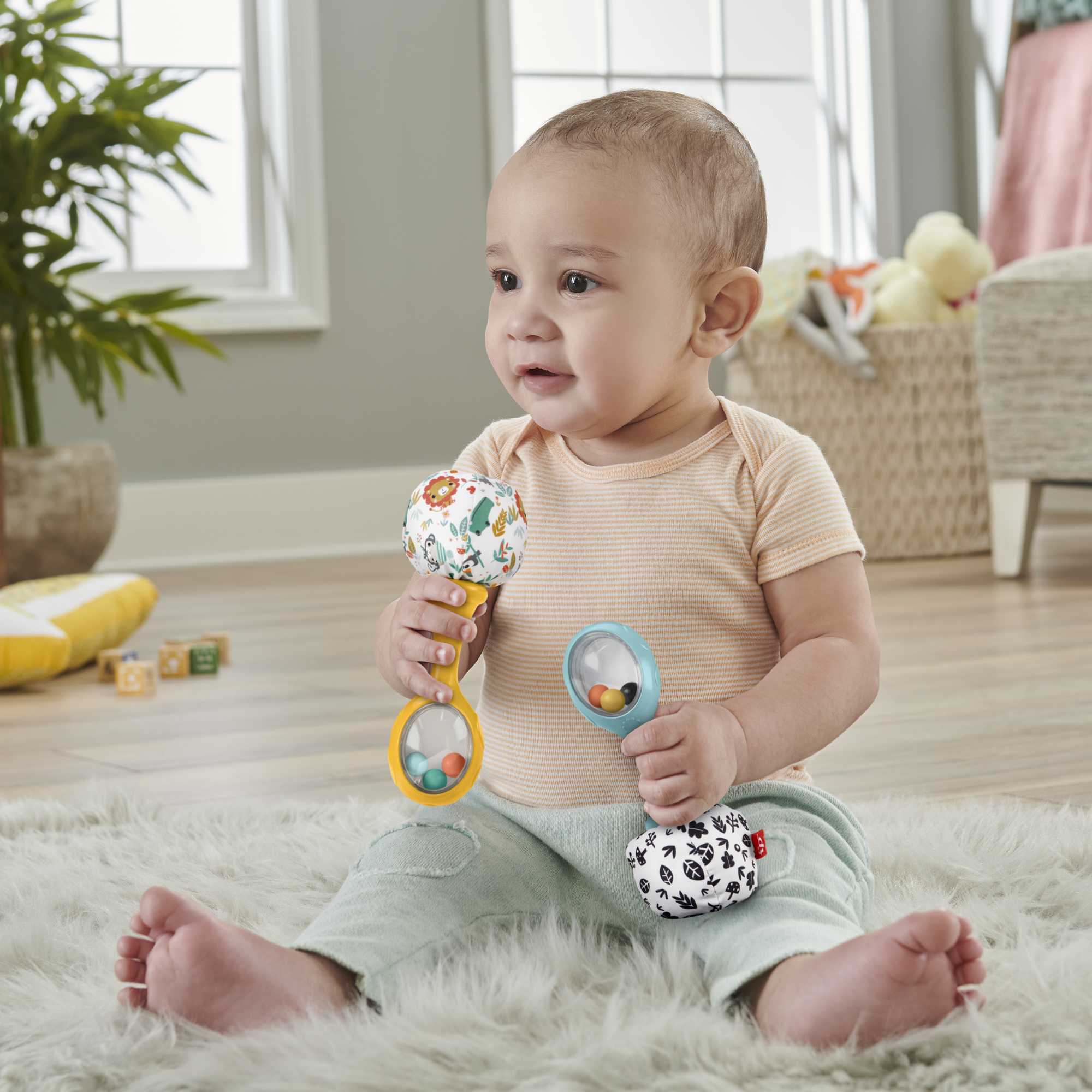 Fisher-Price Mes Premières Maracas, ens. de 2, Contraste Élevé - Image 3