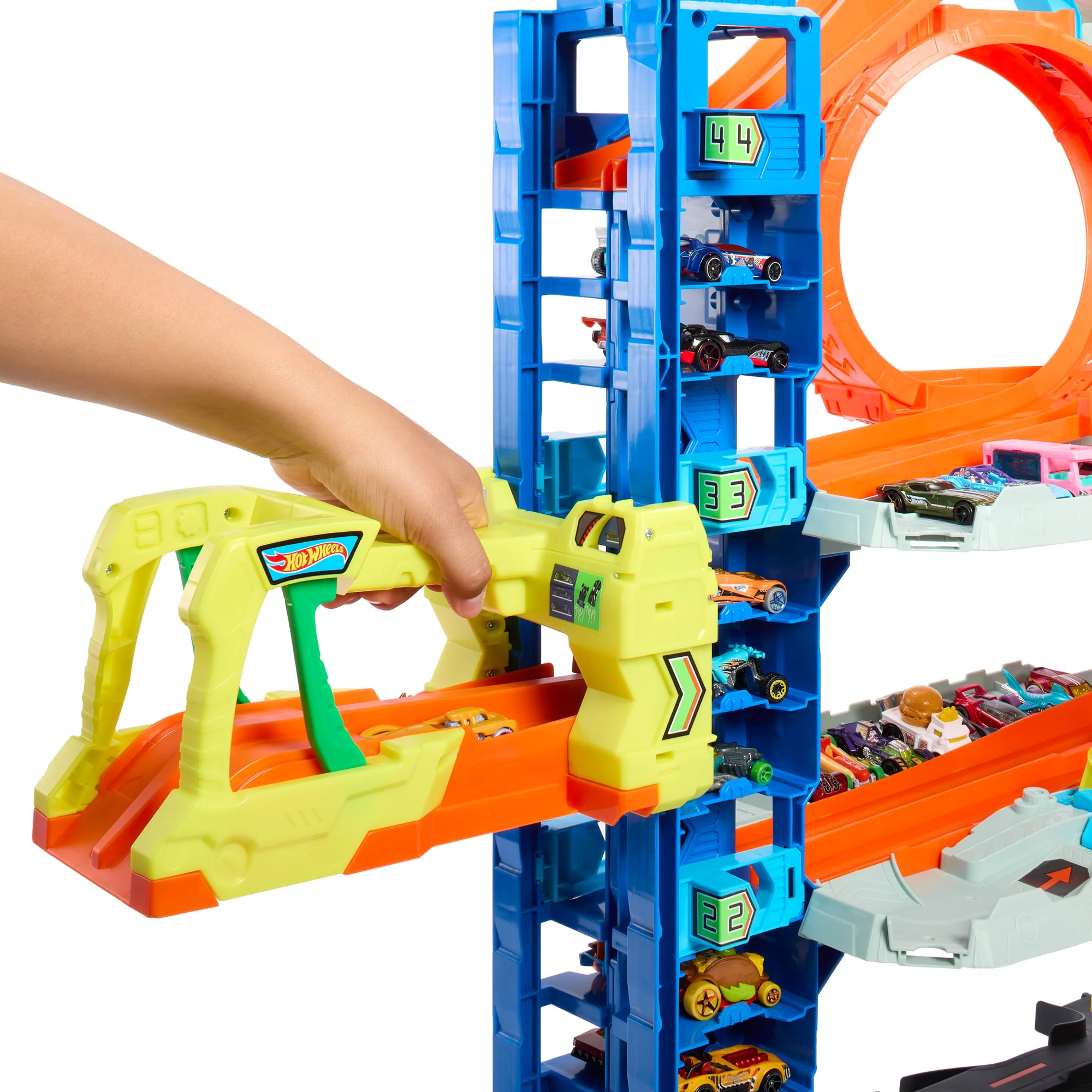 Hot Wheels Ville Méga Garage, 2 Véhicules, Rangement Pour 50+ Véh. - Image 4