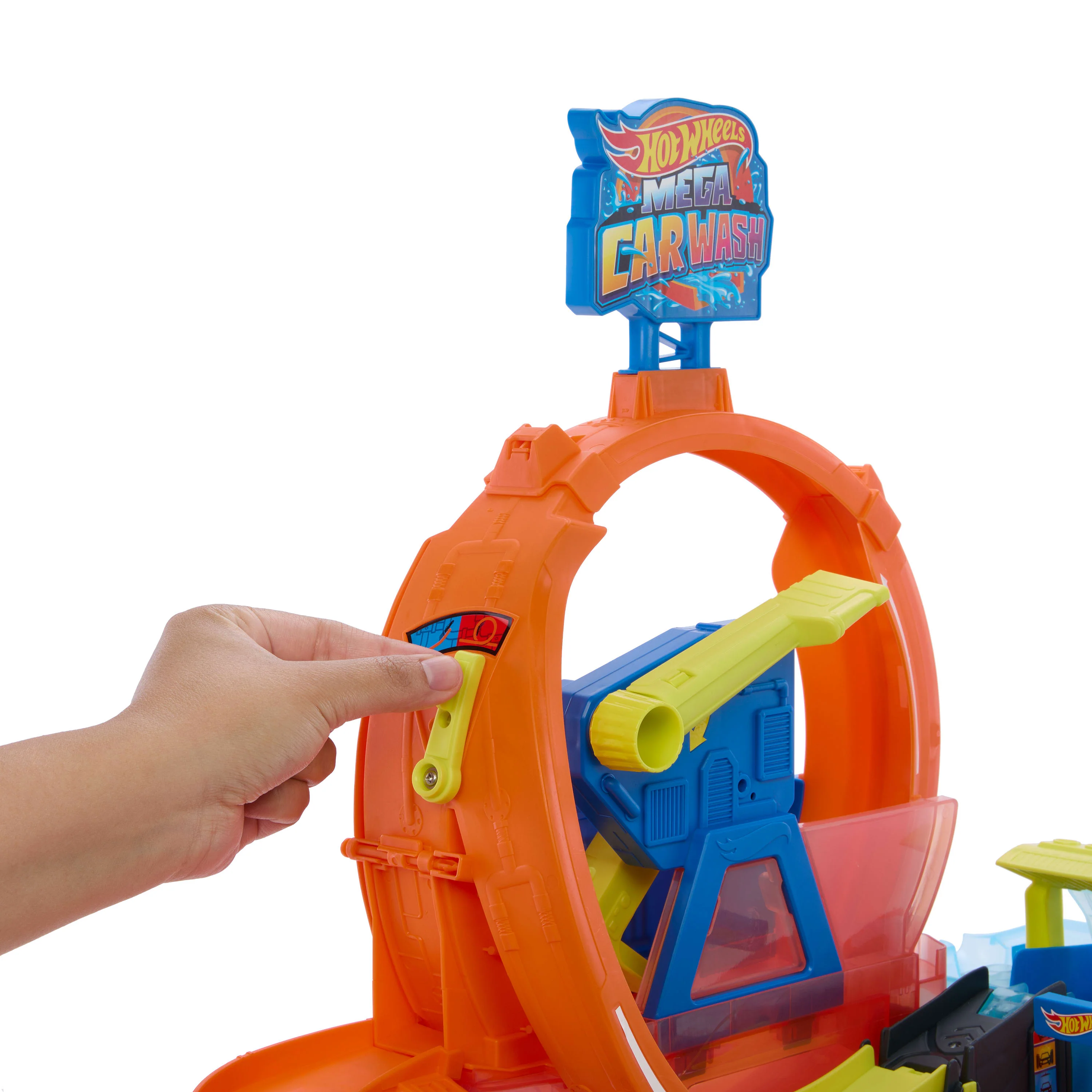 Hot Wheels City MEGA Loop Car Wash Playset & 1 Hot Wheels Color Shifters in 1:64 Scale - Image 4