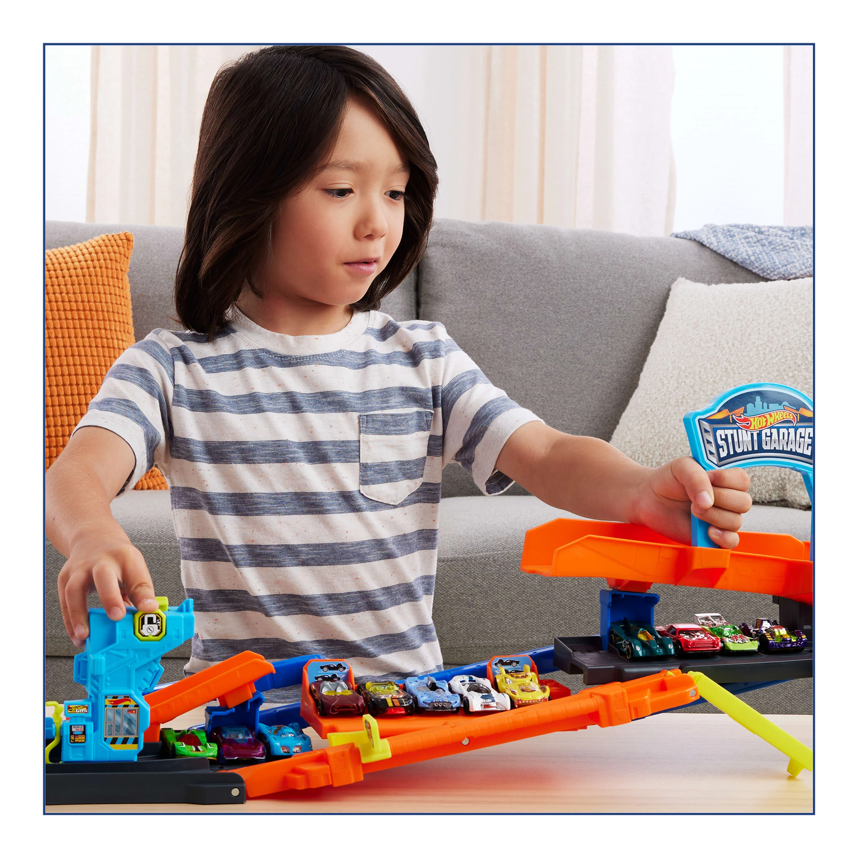 Hot Wheels City Pista de Brinquedo Pista Garagem de acrobacias - Image 2