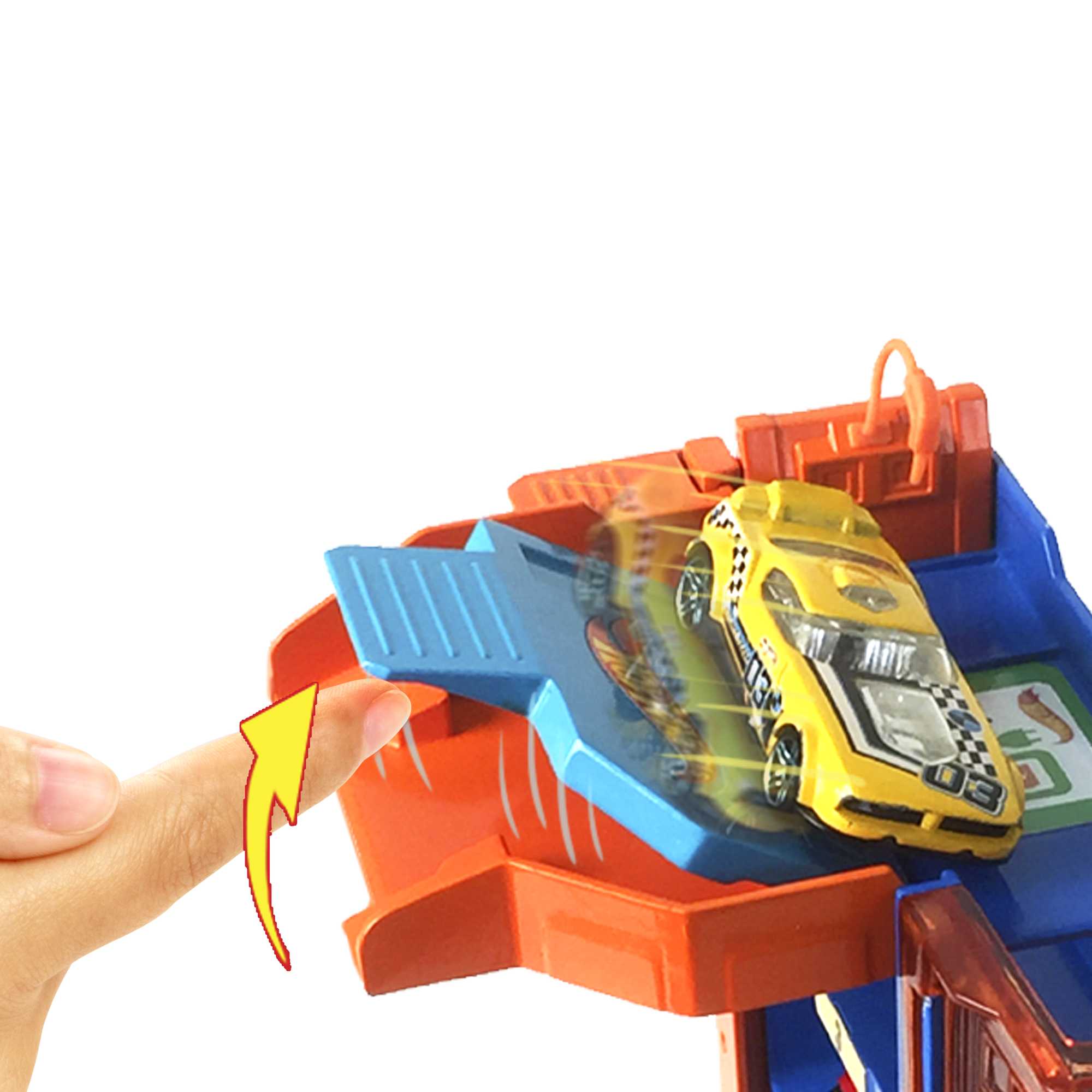 Hot Wheels City Pista de Brinquedo Pistas surpresa Downtown - Image 3