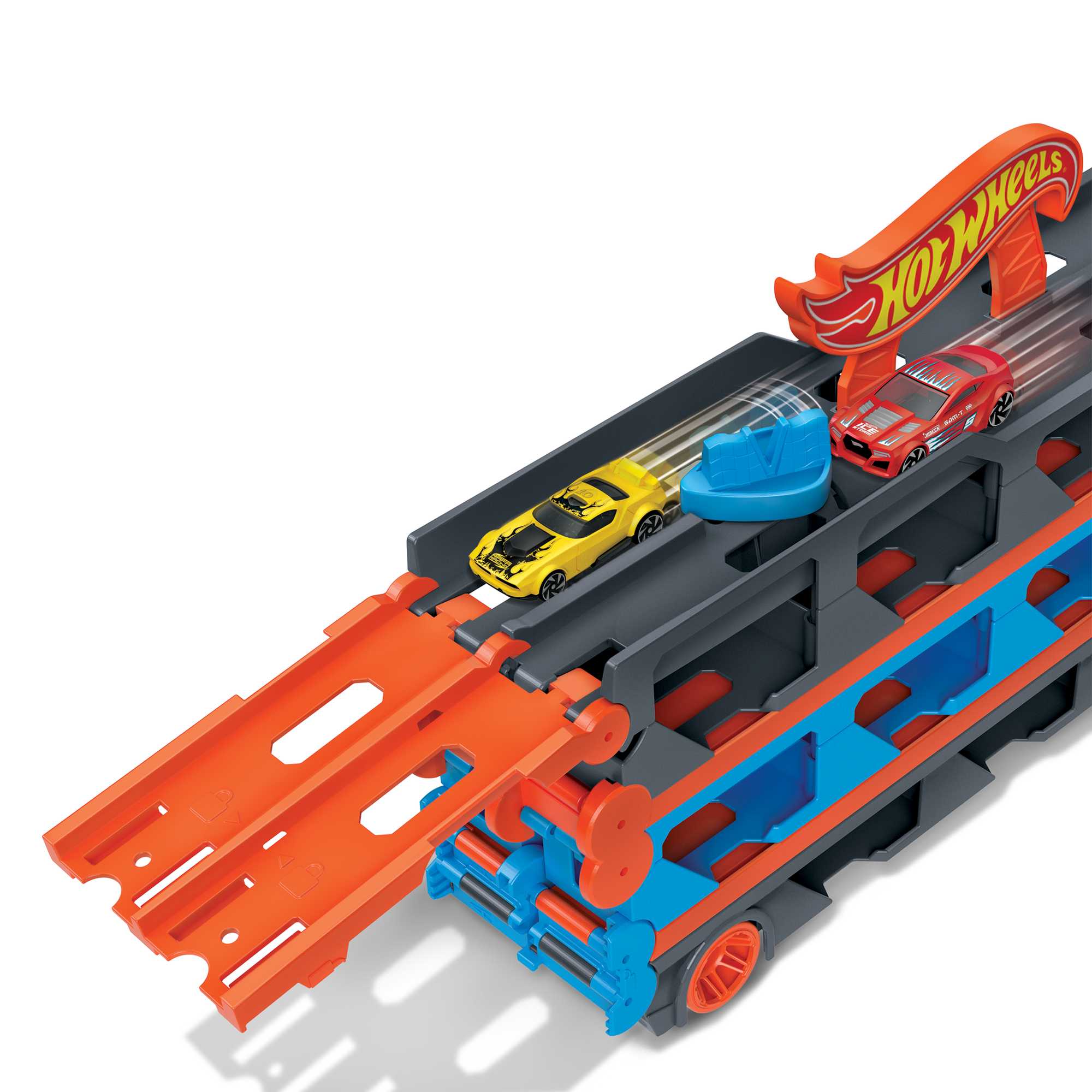 Hot Wheels City Pista de Brinquedo Trailer Speedway - Image 2