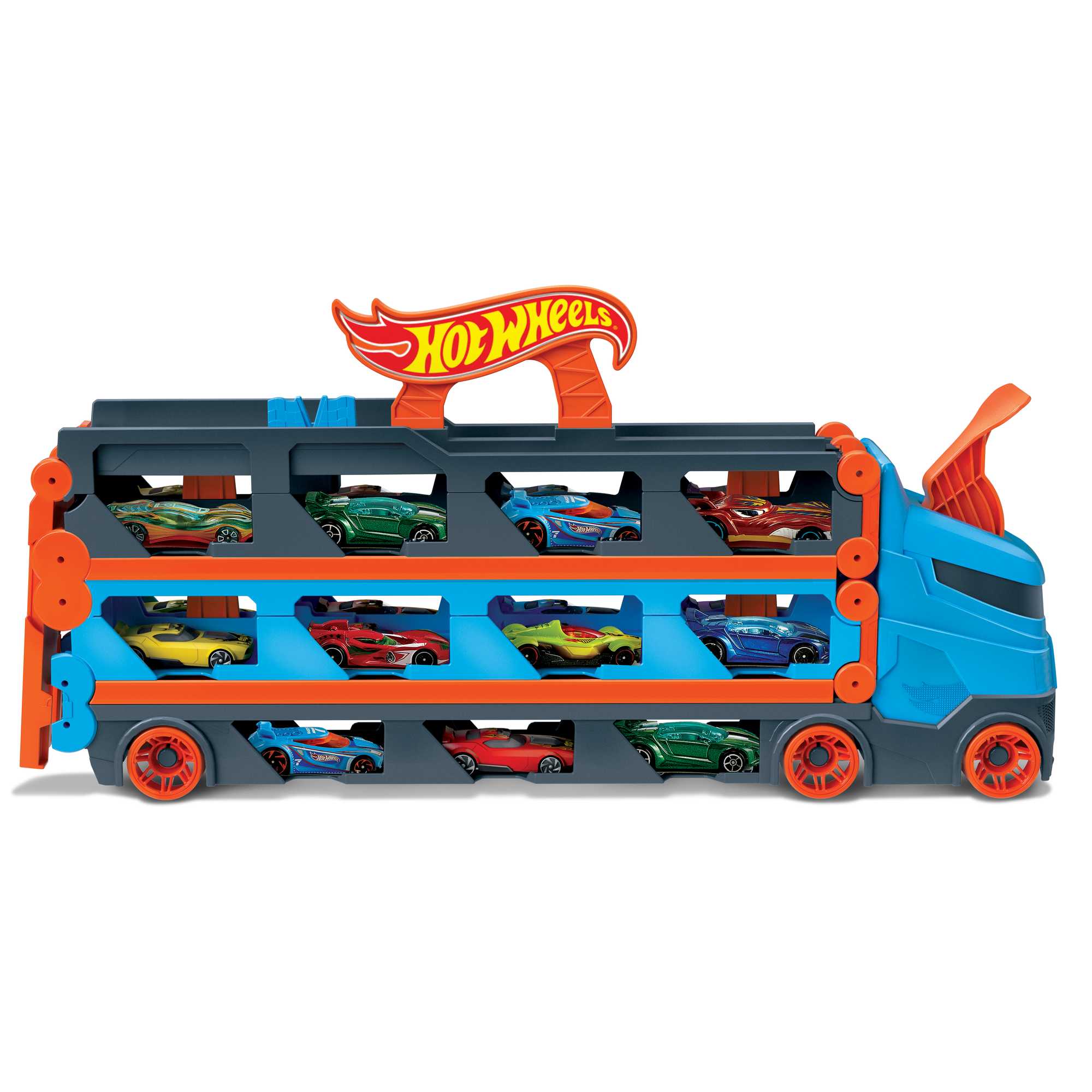 Hot Wheels City Pista de Brinquedo Trailer Speedway - Image 3
