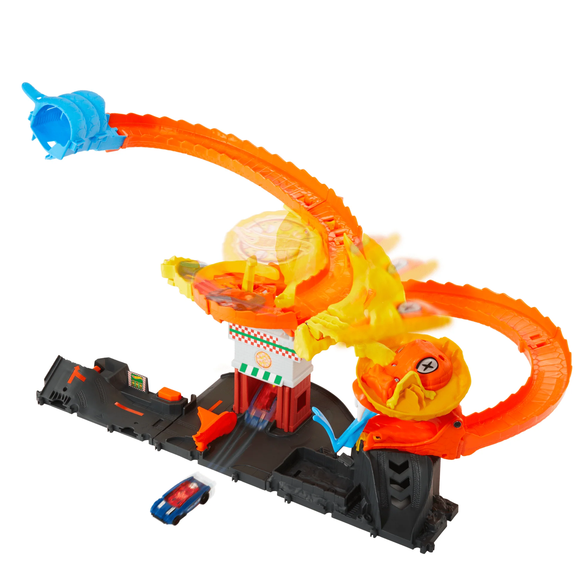 Hot Wheels City Pista de Juguete Ataque de Cobra vs Pizzería - Image 4