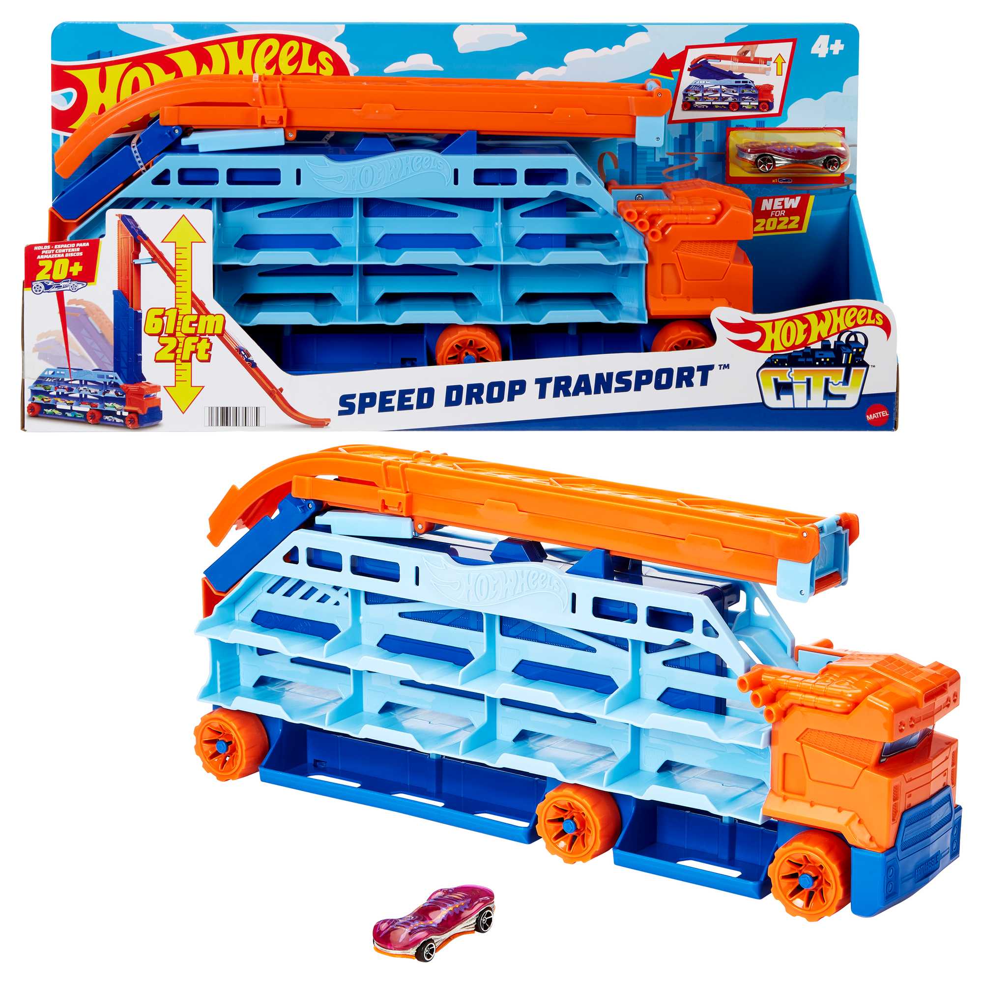 Hot Wheels City Pista de Juguete Caída Rápida - Image 6