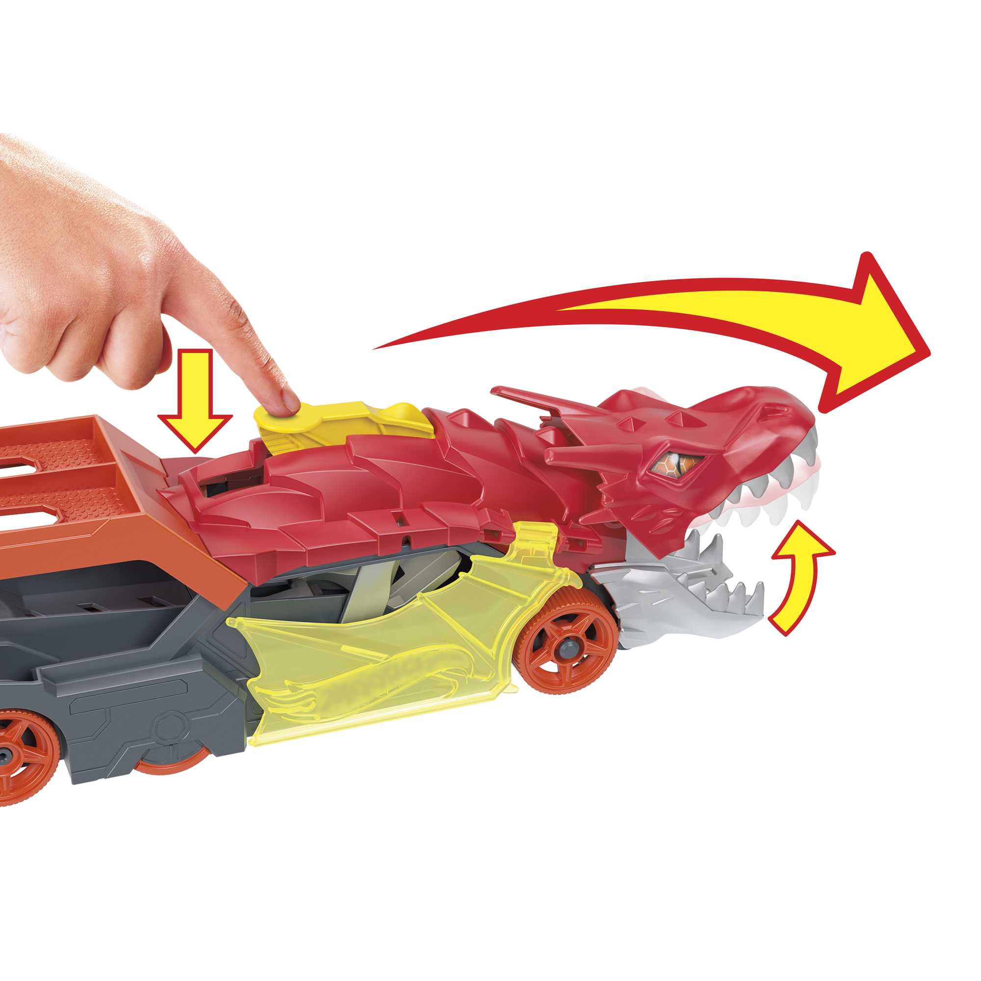 Hot Wheels City Pista de Juguete Remolque de Dragón - Image 3