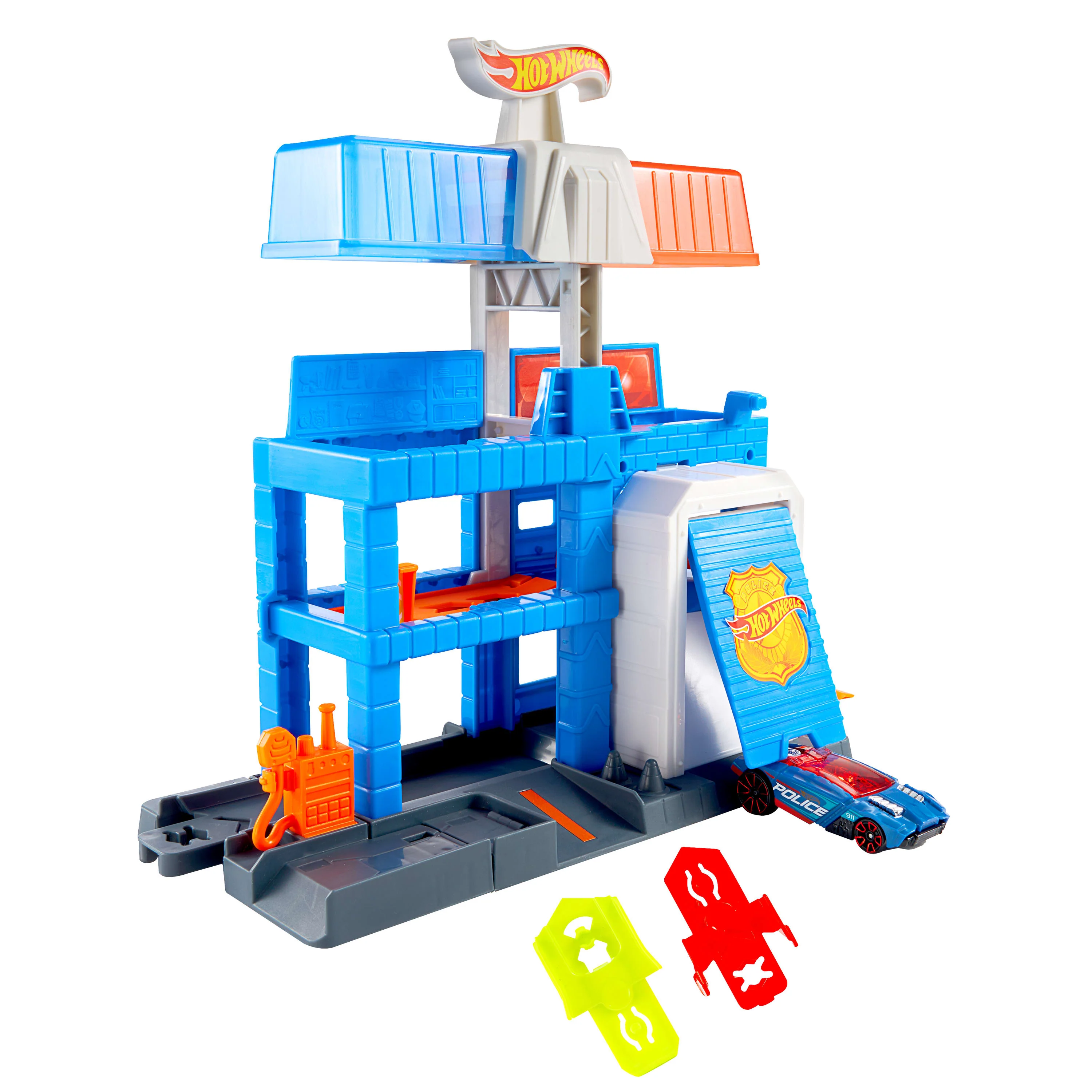 Hot Wheels City Pista de Juguete torre de policĂa