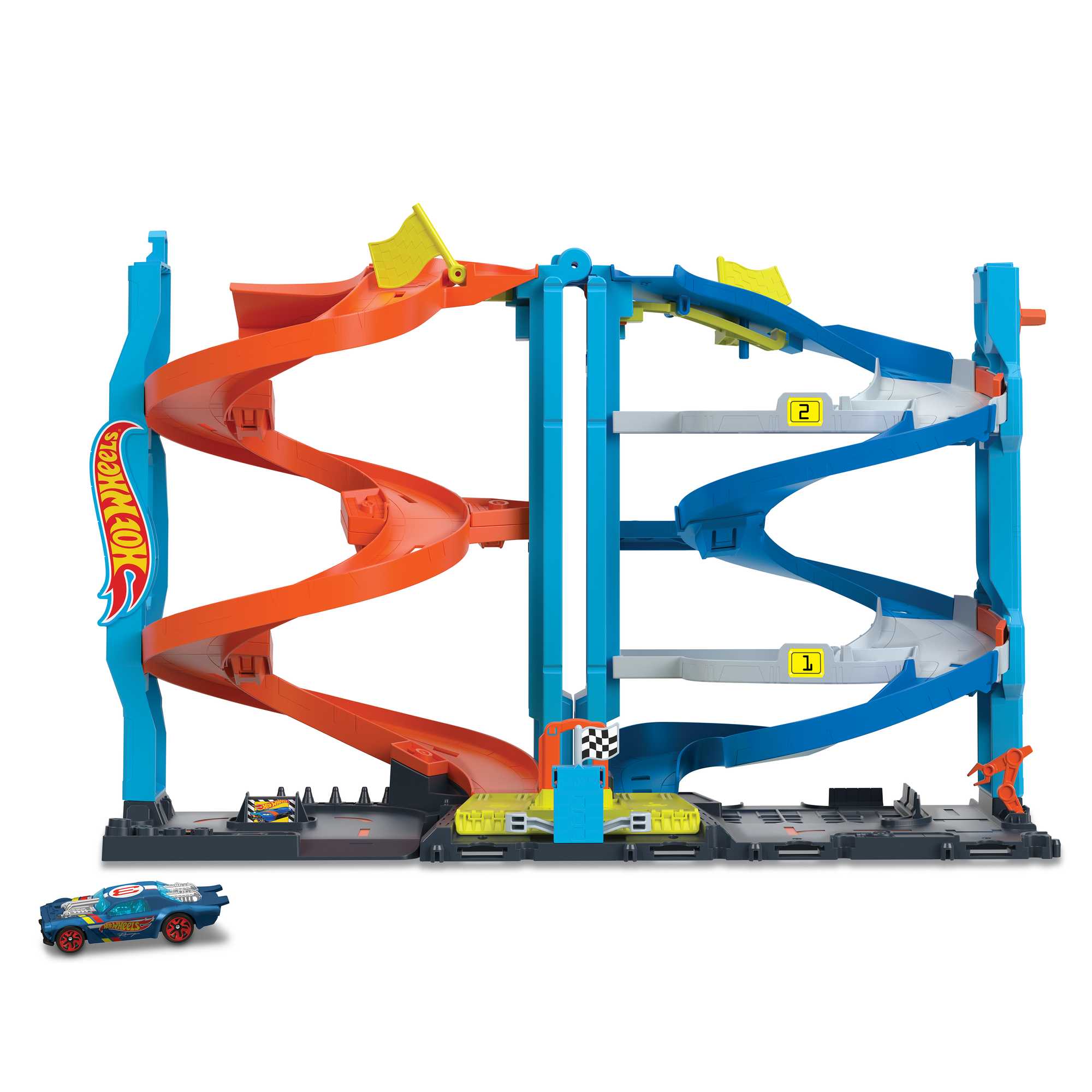 Hot Wheels City-Tour Spirale Transformable-Coffret, 1 Voiture Incluse