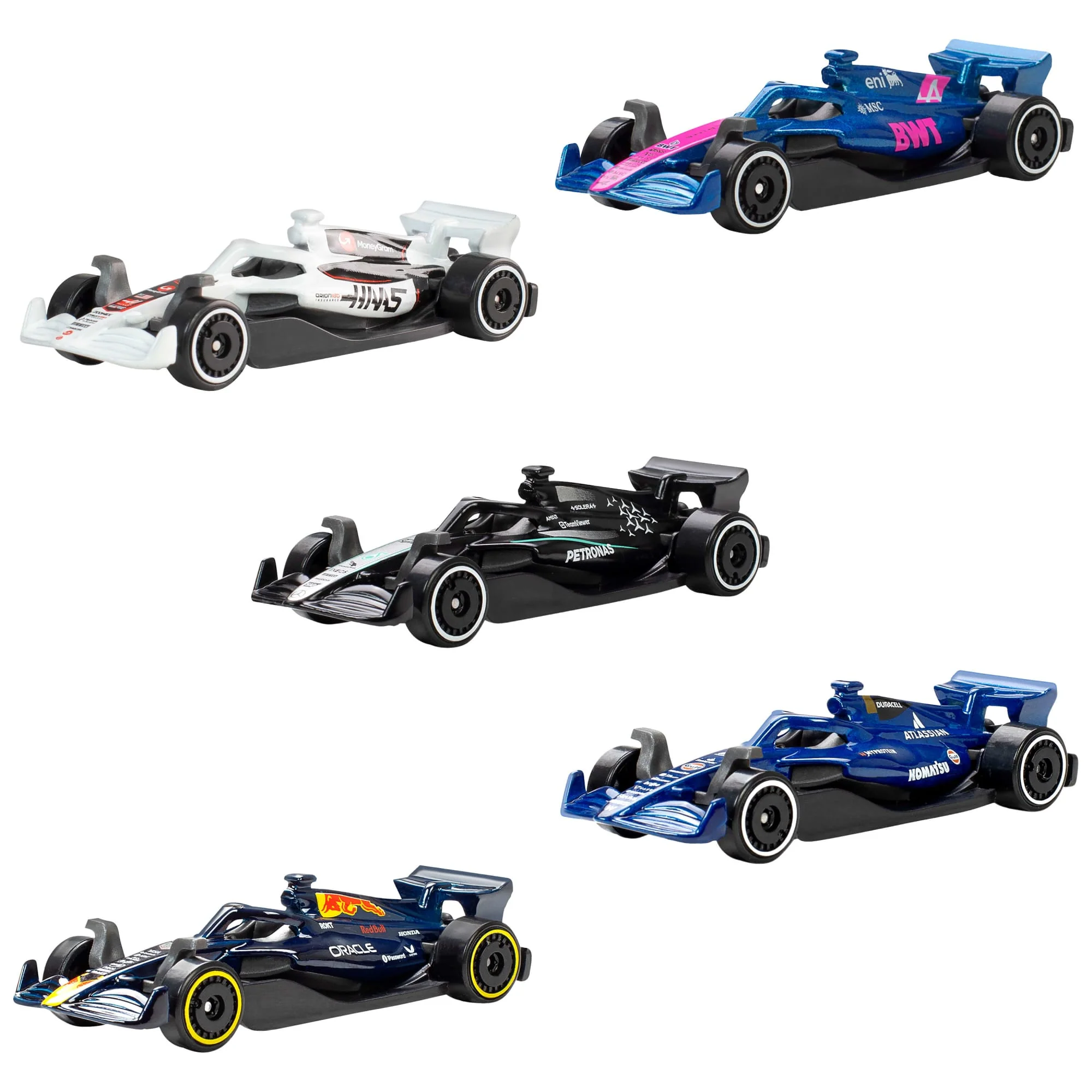 Hot Wheels-Coffret 5 Voitures de Course-Voitures de F1