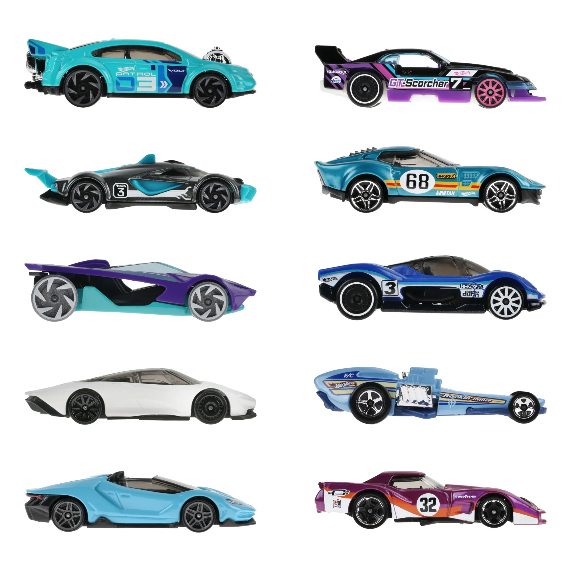 Hot Wheels-Coffret de 10 Voitures de Course - Image 4