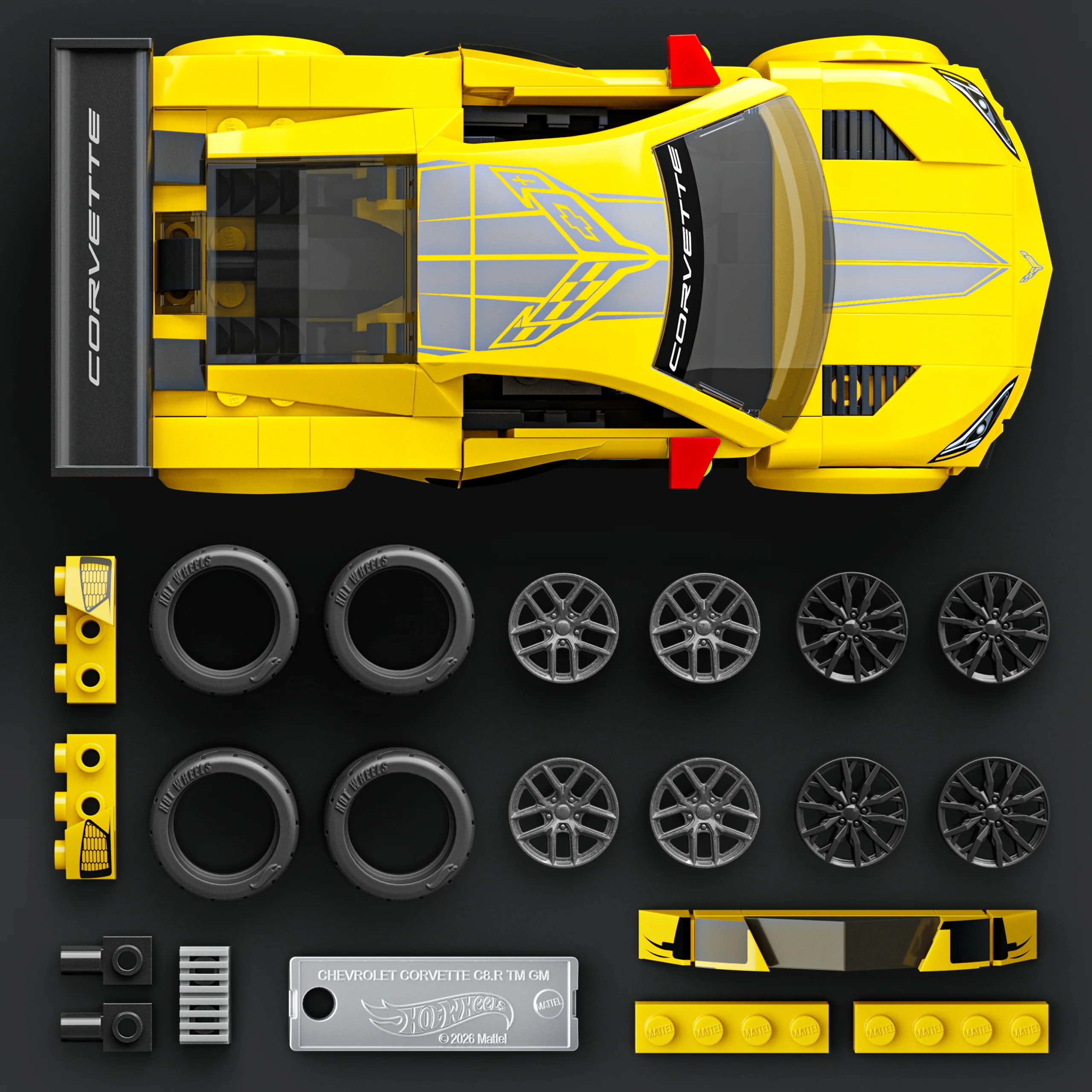 Hot Wheels-Coffret de Construction Corvette C8.R de 2020 - Image 4