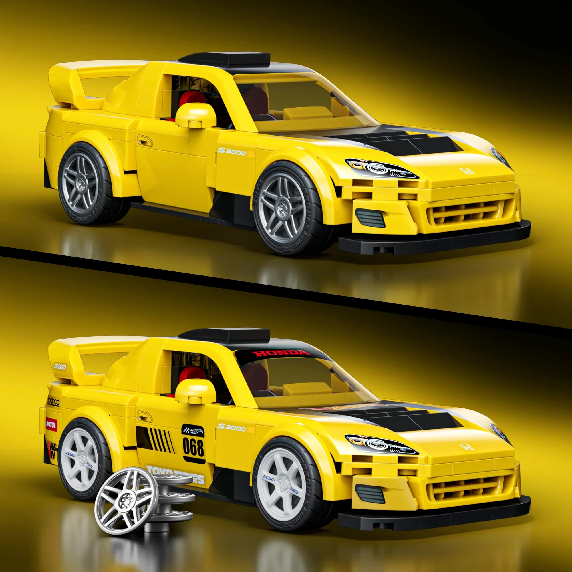 Hot Wheels Coffret Mattel Brick Shop Série Speed Honda S2000 de 2007 - Image 3