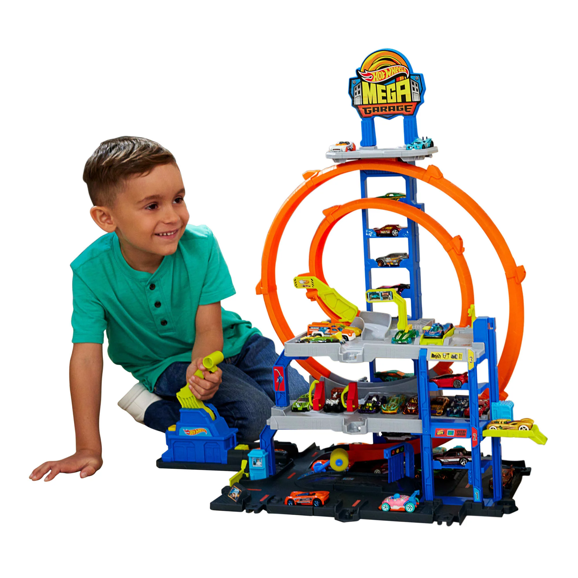 Hot Wheels-Coffret Méga Garage