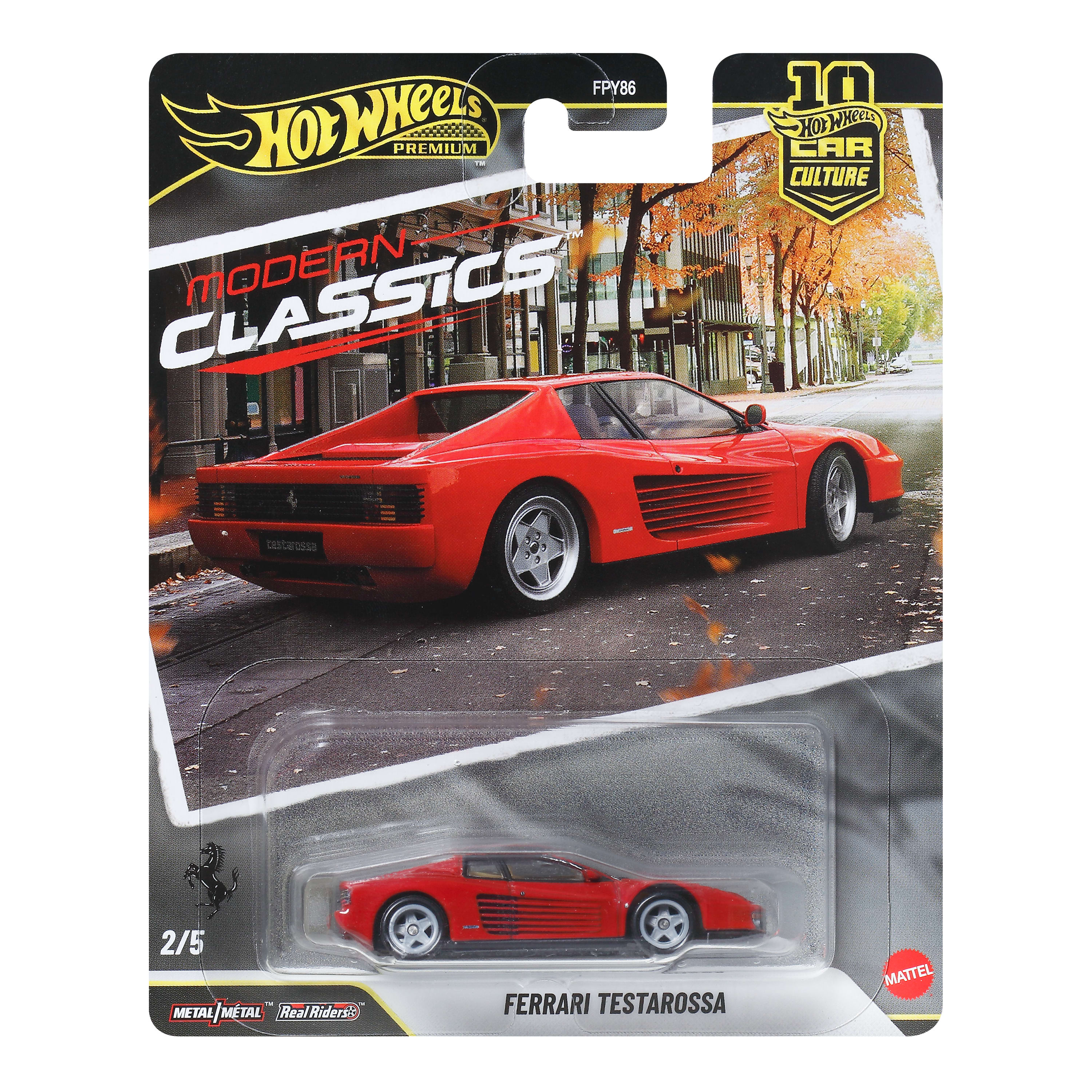 Hot Wheels Collector Veículo de Brinquedo Carro Cultura Automotiva Ferrari Testarossa