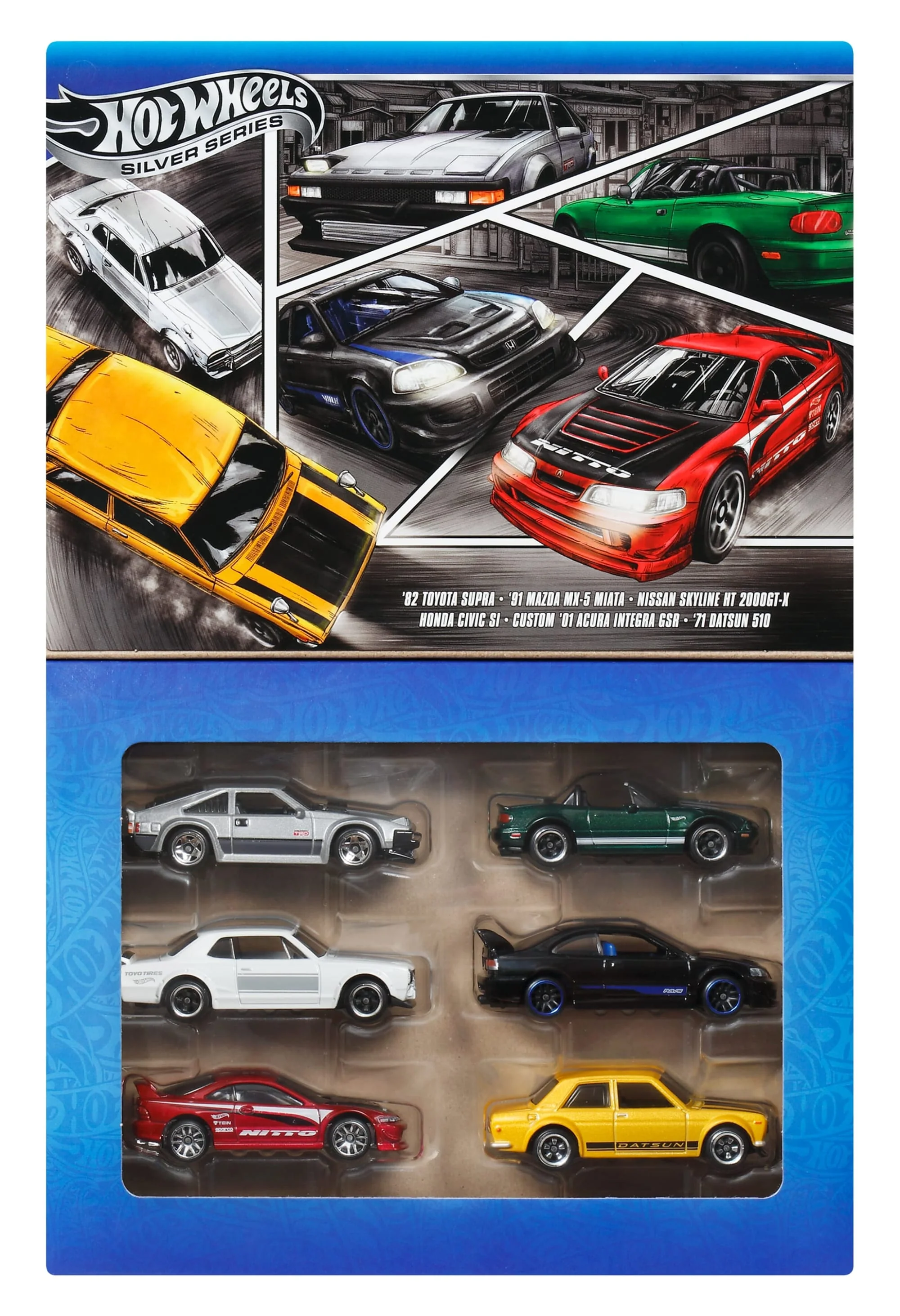 Hot Wheels Collector Veículo de Brinquedo Pacote Carros Japoneses - Image 5