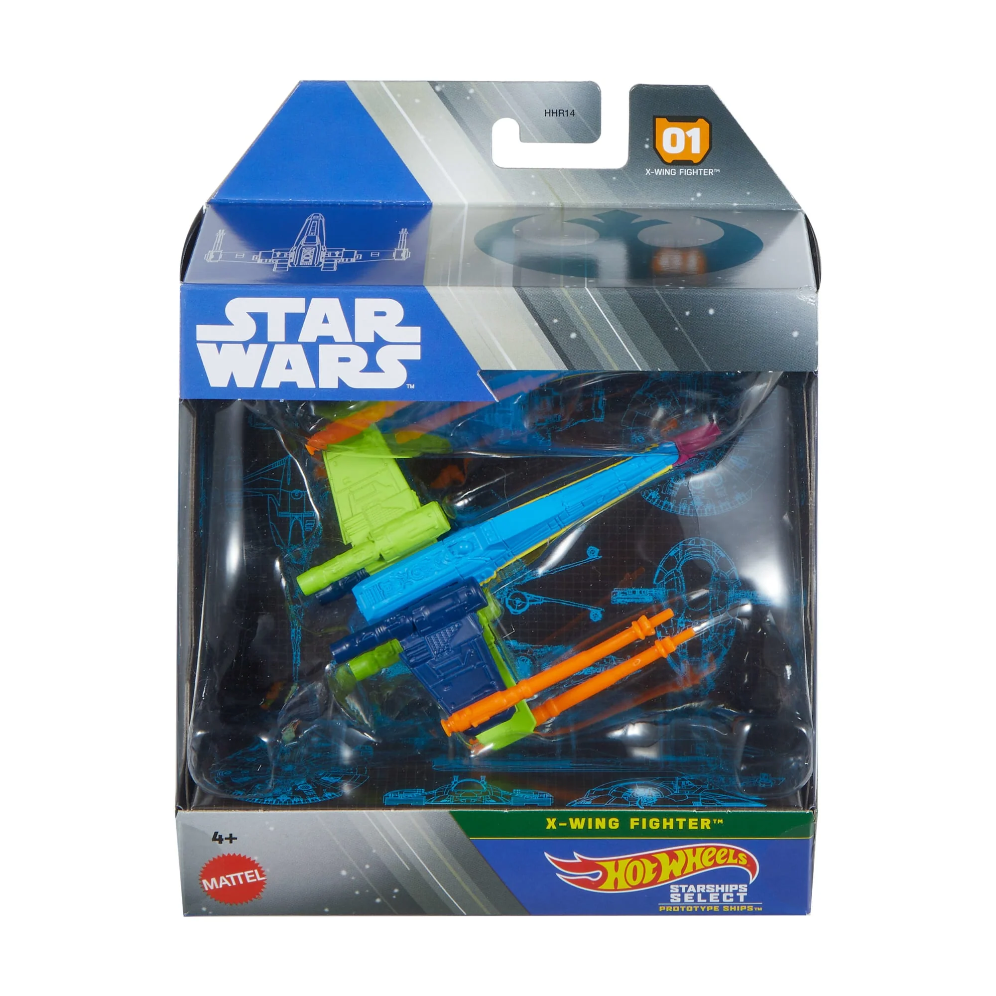 Hot Wheels Collector Veículo de Brinquedo Star Wars X-Wing Clássica - Image 6