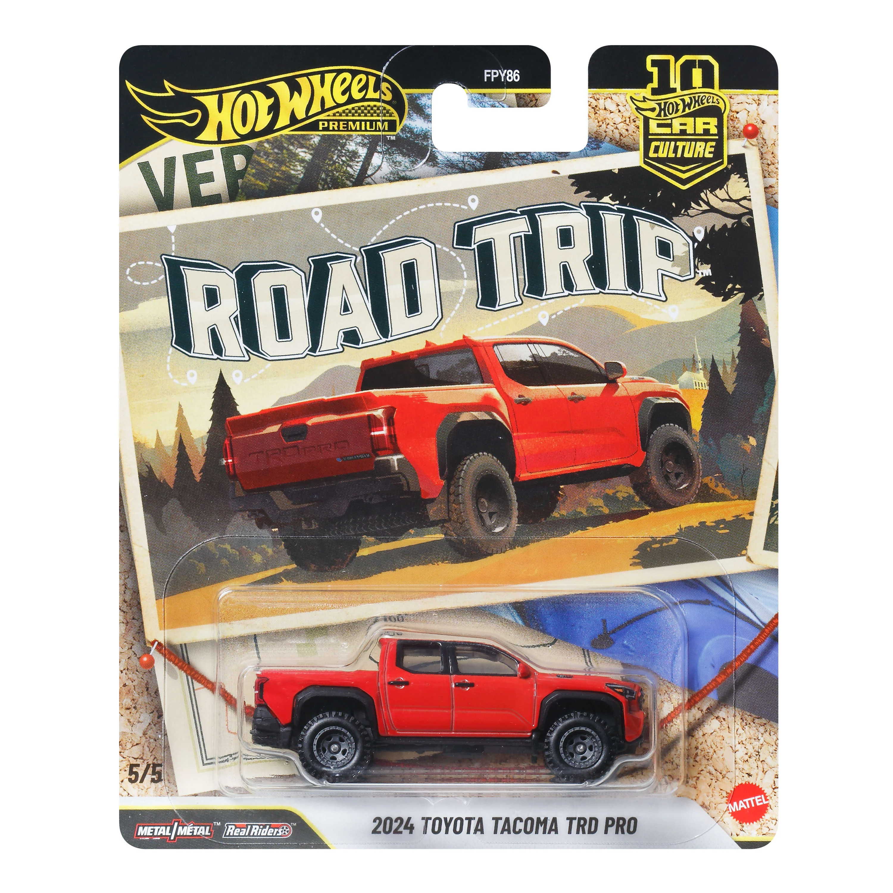 Hot Wheels Collector Veículo de Coleção Carro Cultura Automotiva 2024 Toyota Tacoma