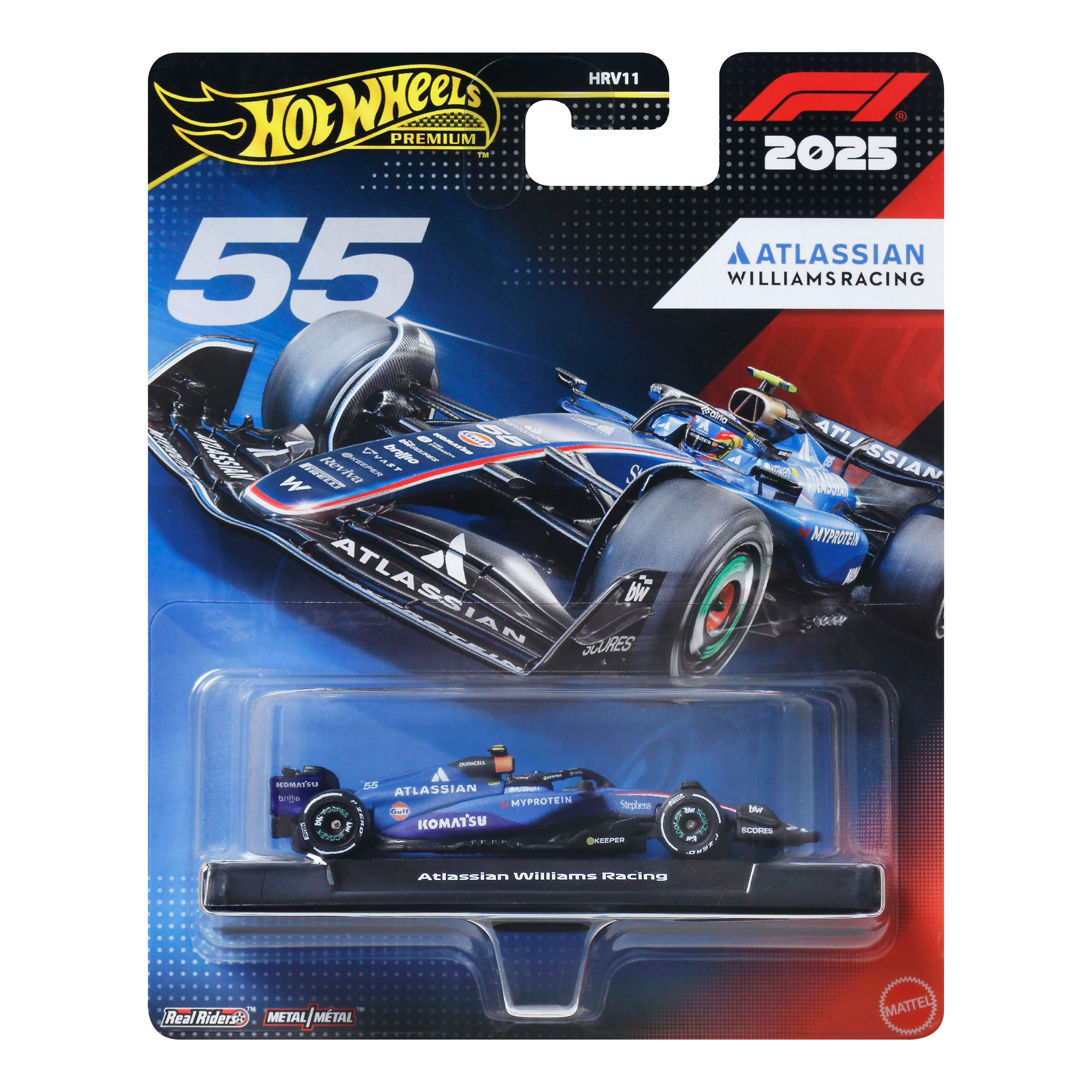 Hot Wheels Collector Veículo de Coleção Equipe Williams Racing Formula 1 Carlos Sainz - Image 6
